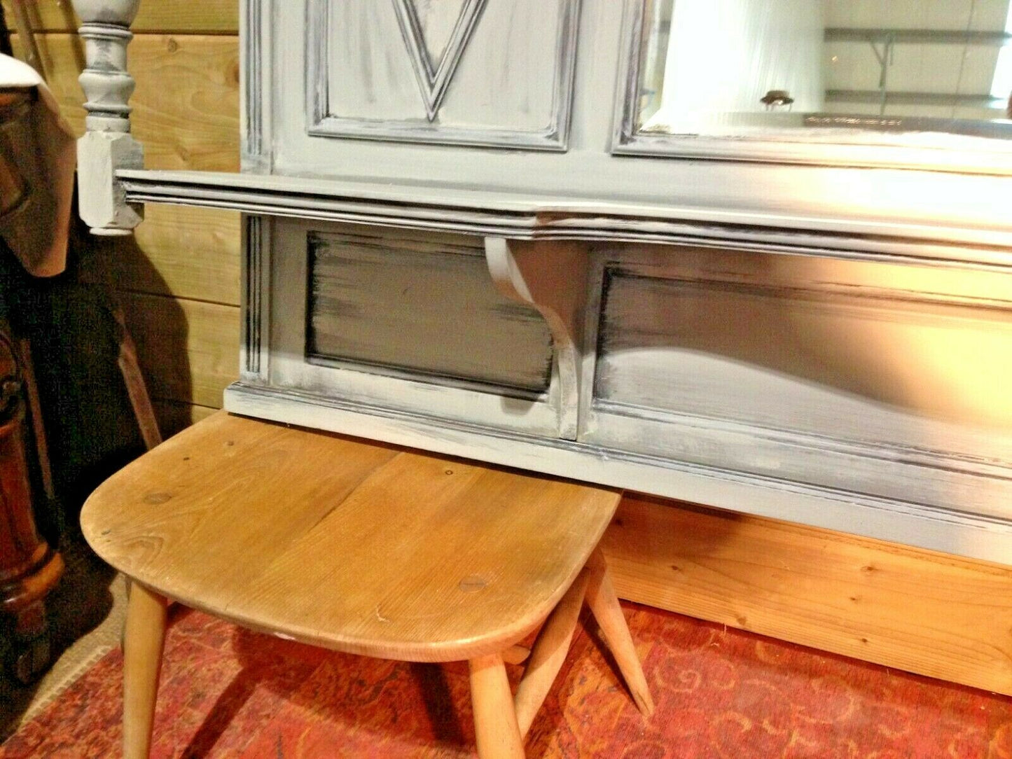 421.....Stunning Vintage Overmantel Mirror / Overmantle Mirror ( SOLD )