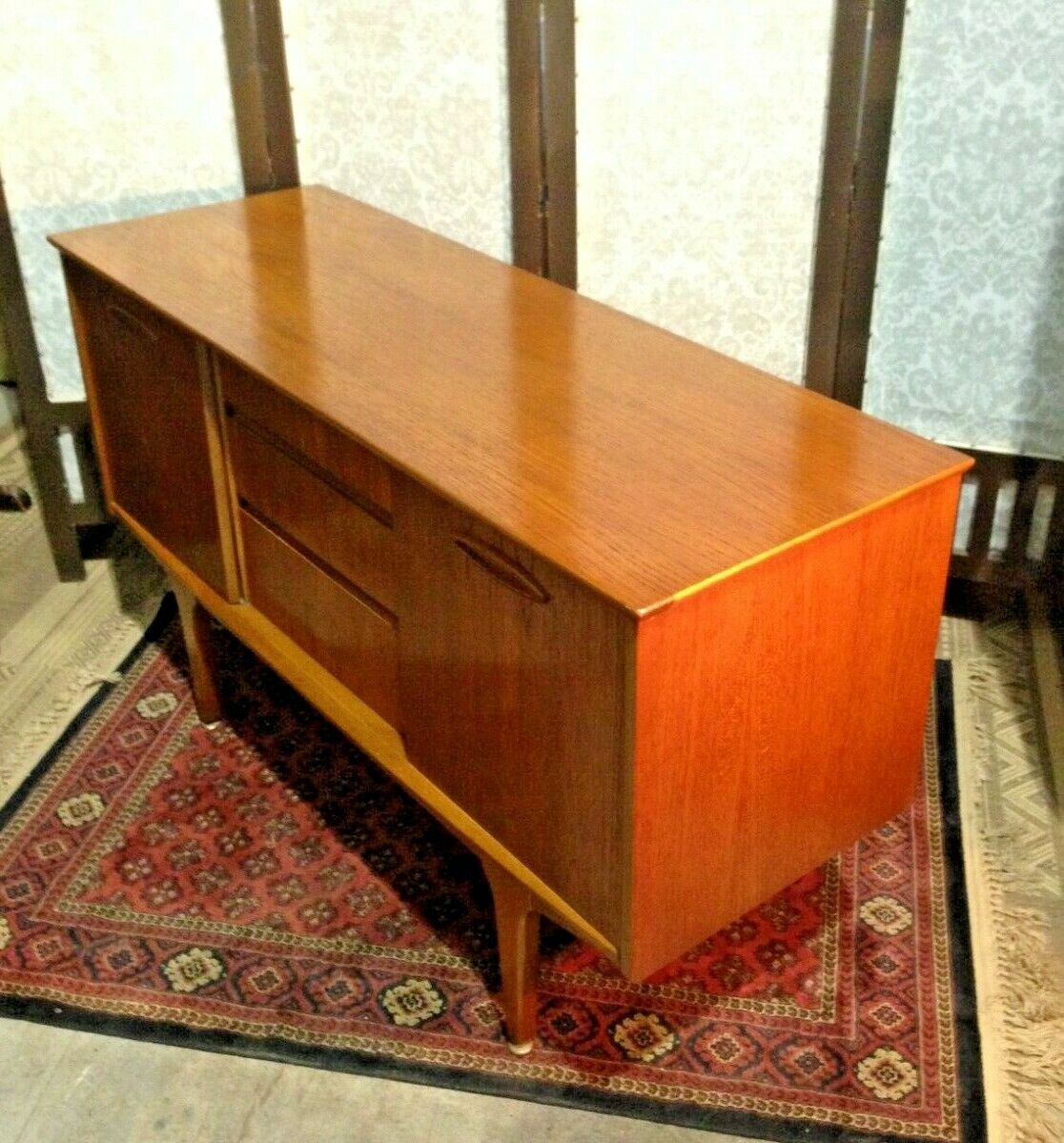 Retro Sideboard By Jentique / Compact Vintage Teak Sideboard