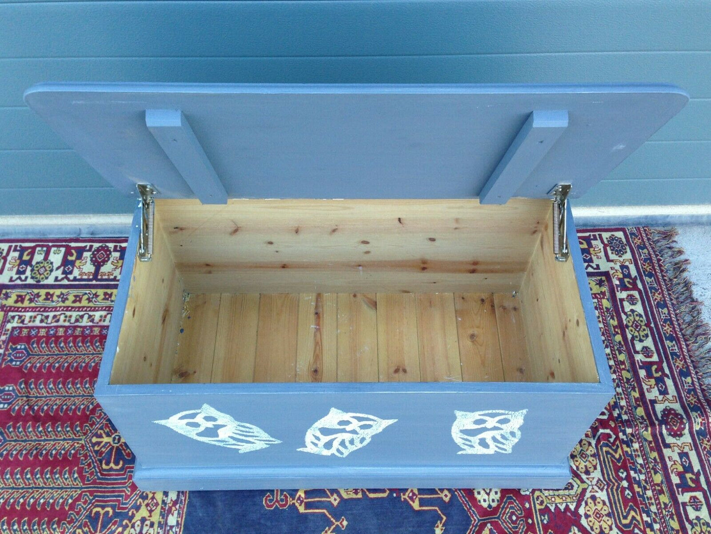 220.....Solid Pine Upcycled Blanket Chest / Upcycled Storage Chest ( SOLD )