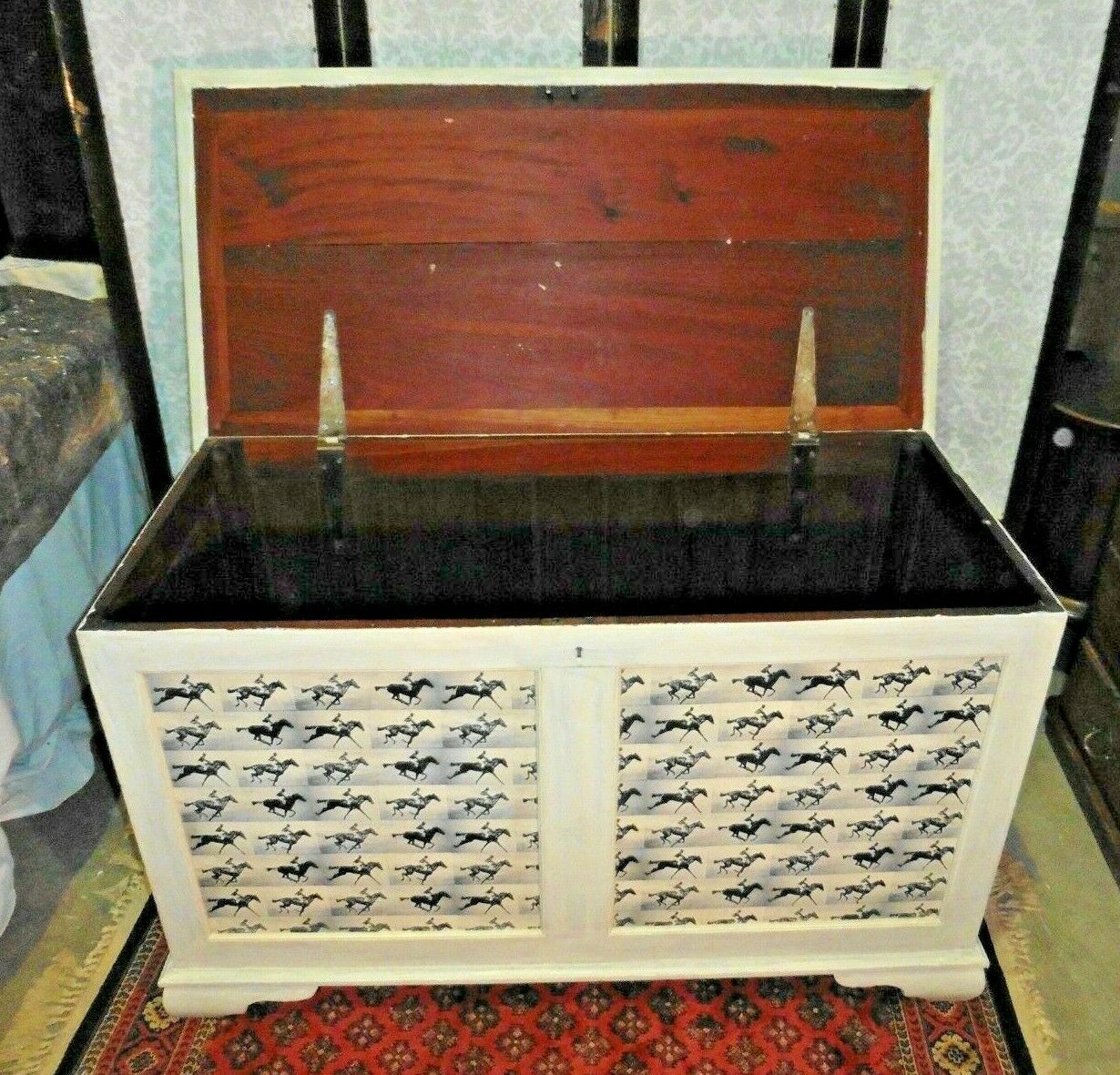 380.....Unique Large Vintage Storage Chest / Upcycled Coffer