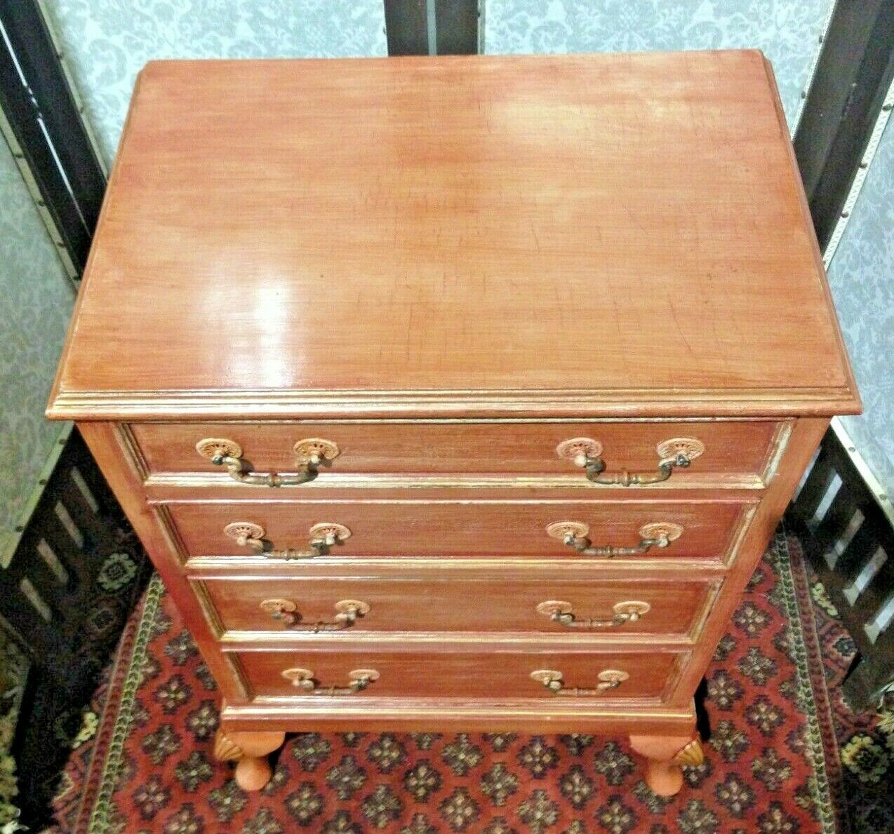385.......Vintage Upcycled Chest Of Drawers / Tallboy Chest ( SOLD )