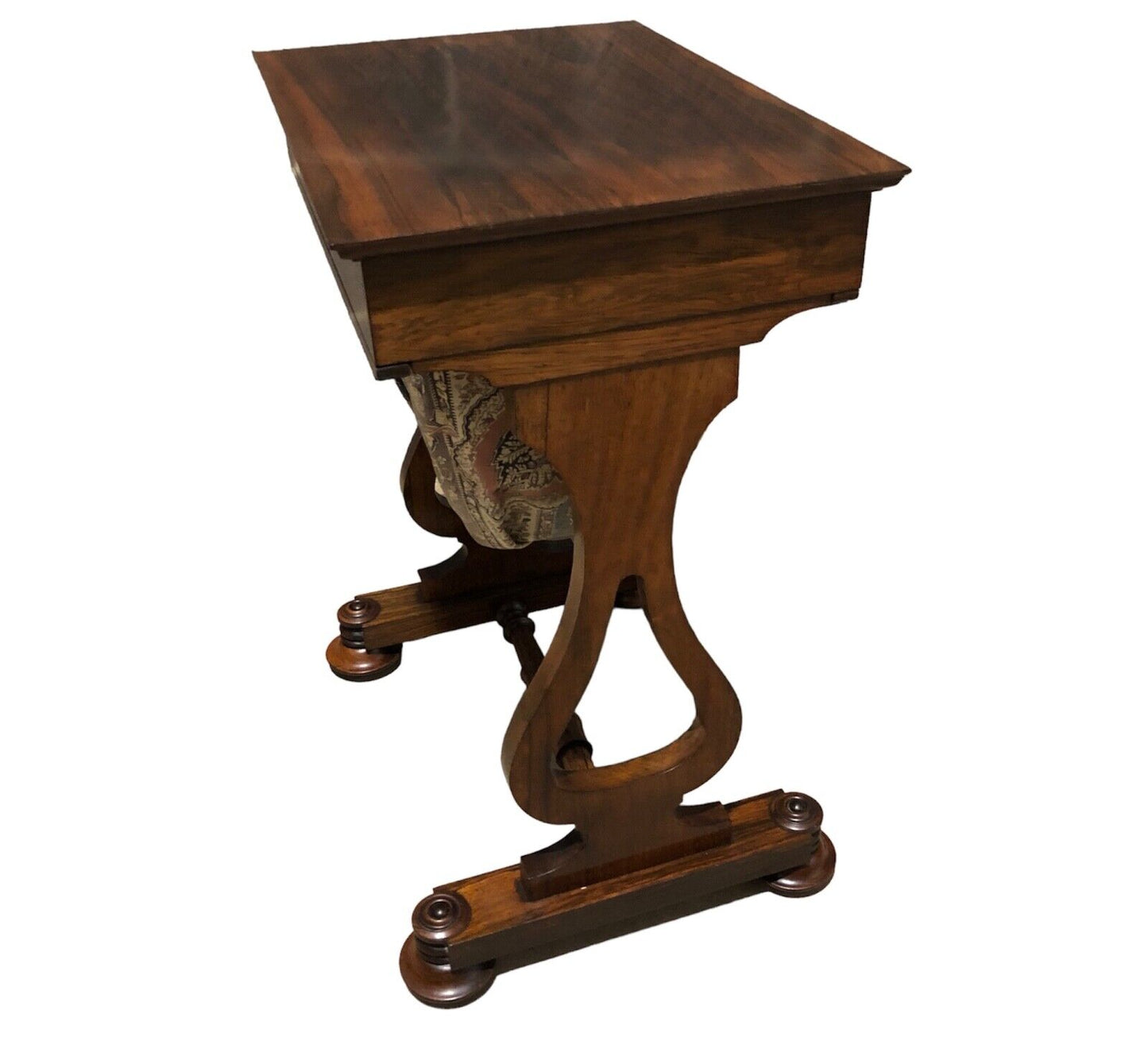 000879....Handsome Antique Sewing Table( sold )