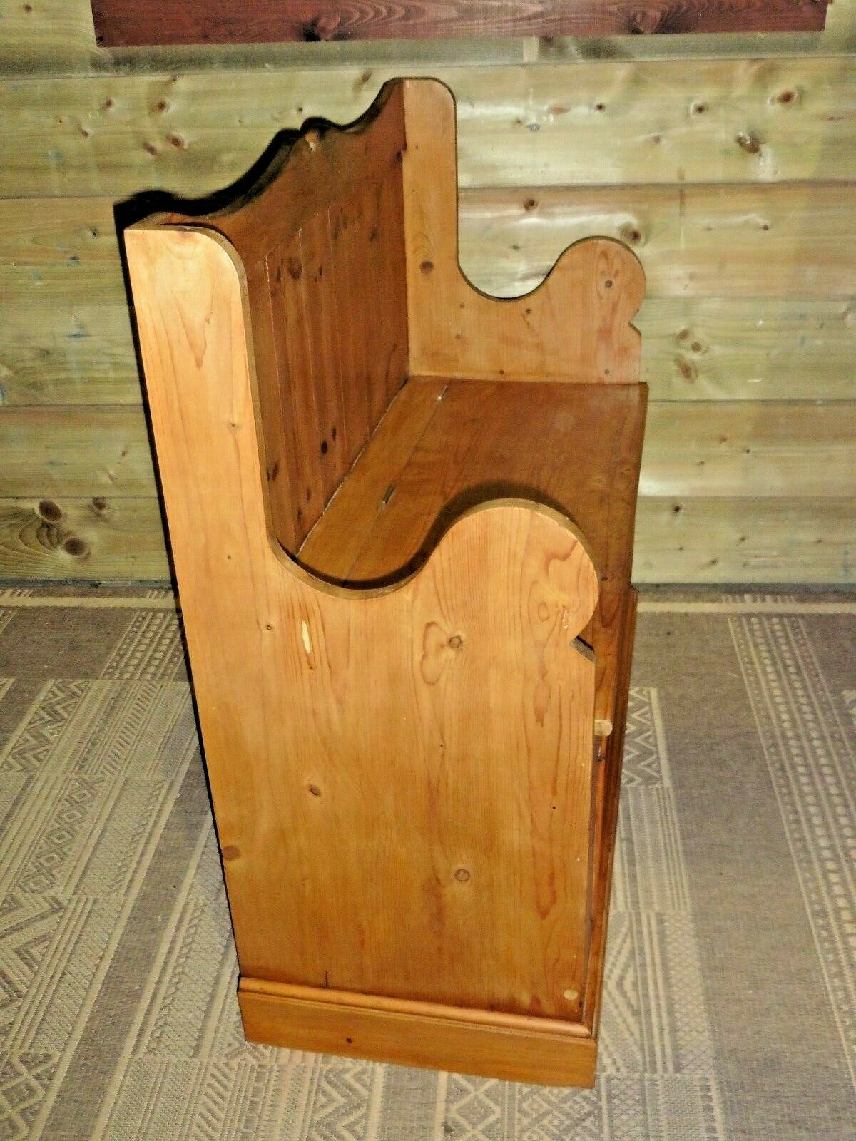 400.....Vintage Pine Hall Seat With Storage / Vintage Pine Settle