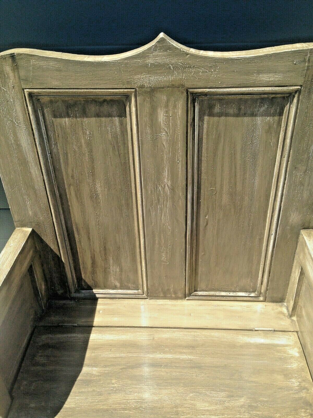 228.....Vintage Pine Hall Seat / Heavy Pine Settle ( SOLD )