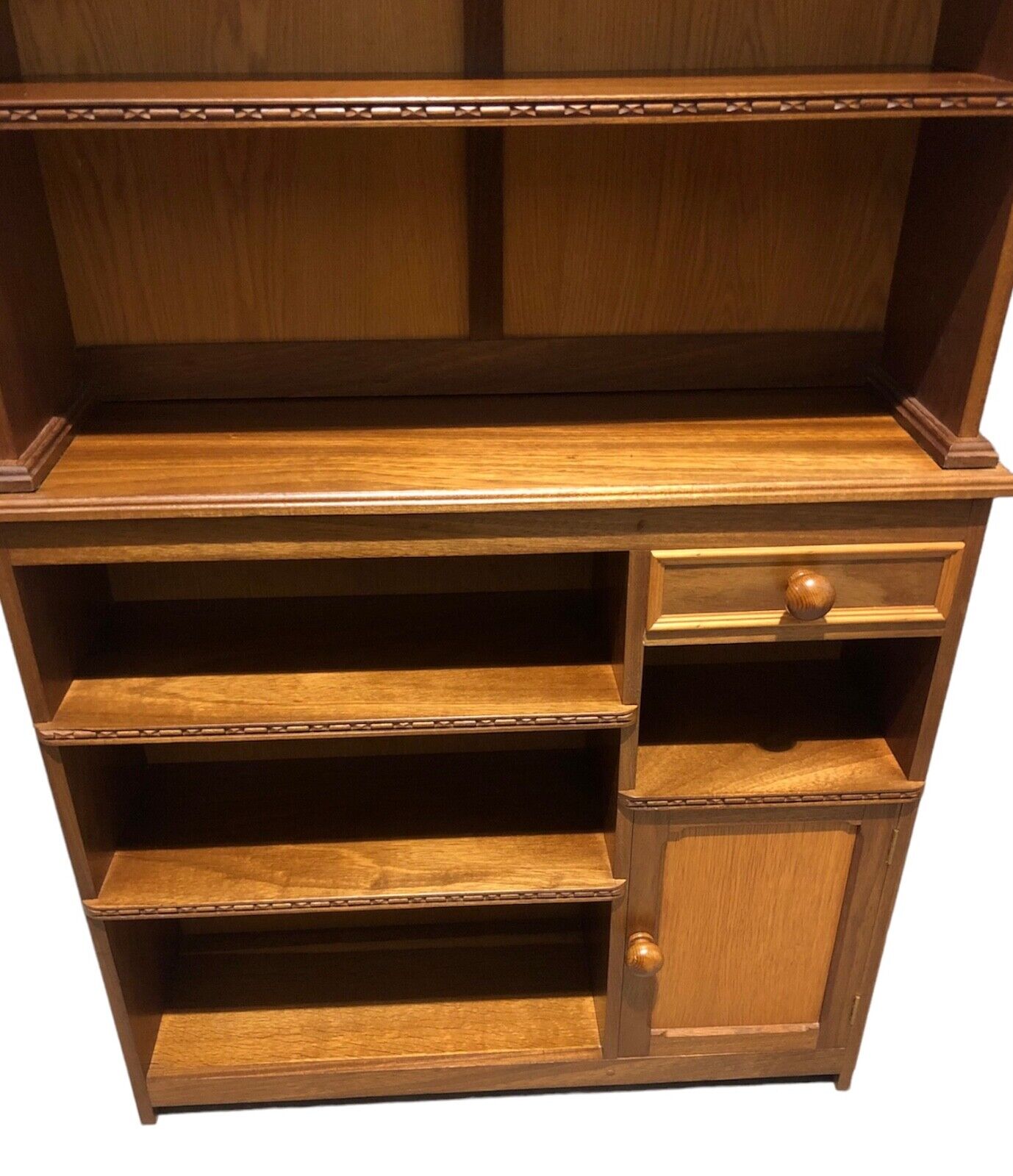 000886....Unique Vintage Walnut Bookcase Storage Unit( sold )