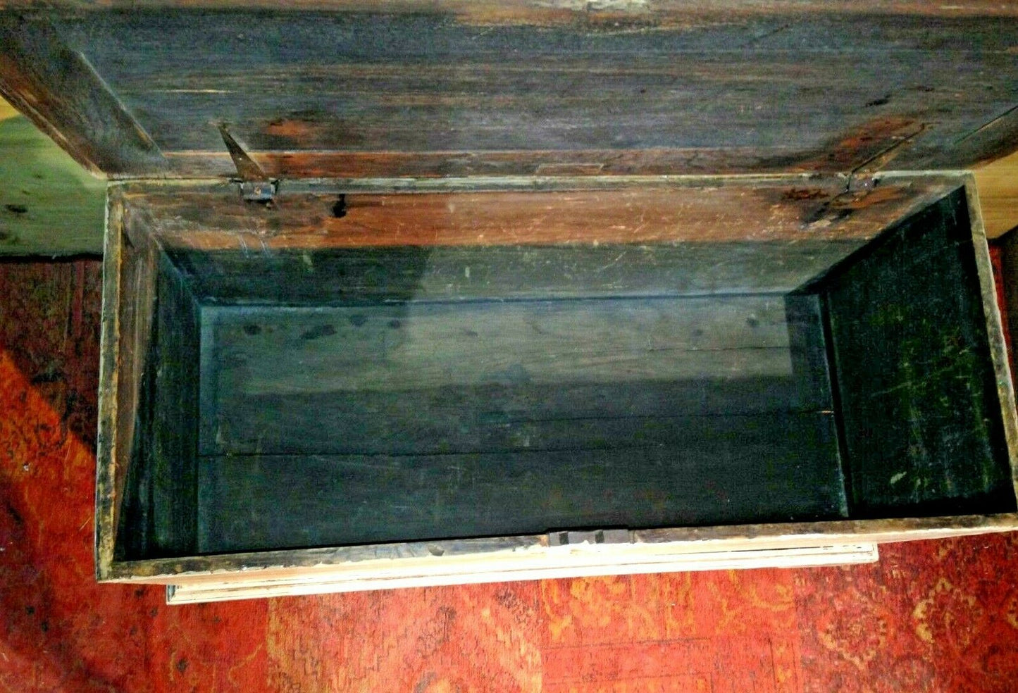 000968...Gorgeous Antique Carved Coffer / Smaller Antique Storage Chest (sold)