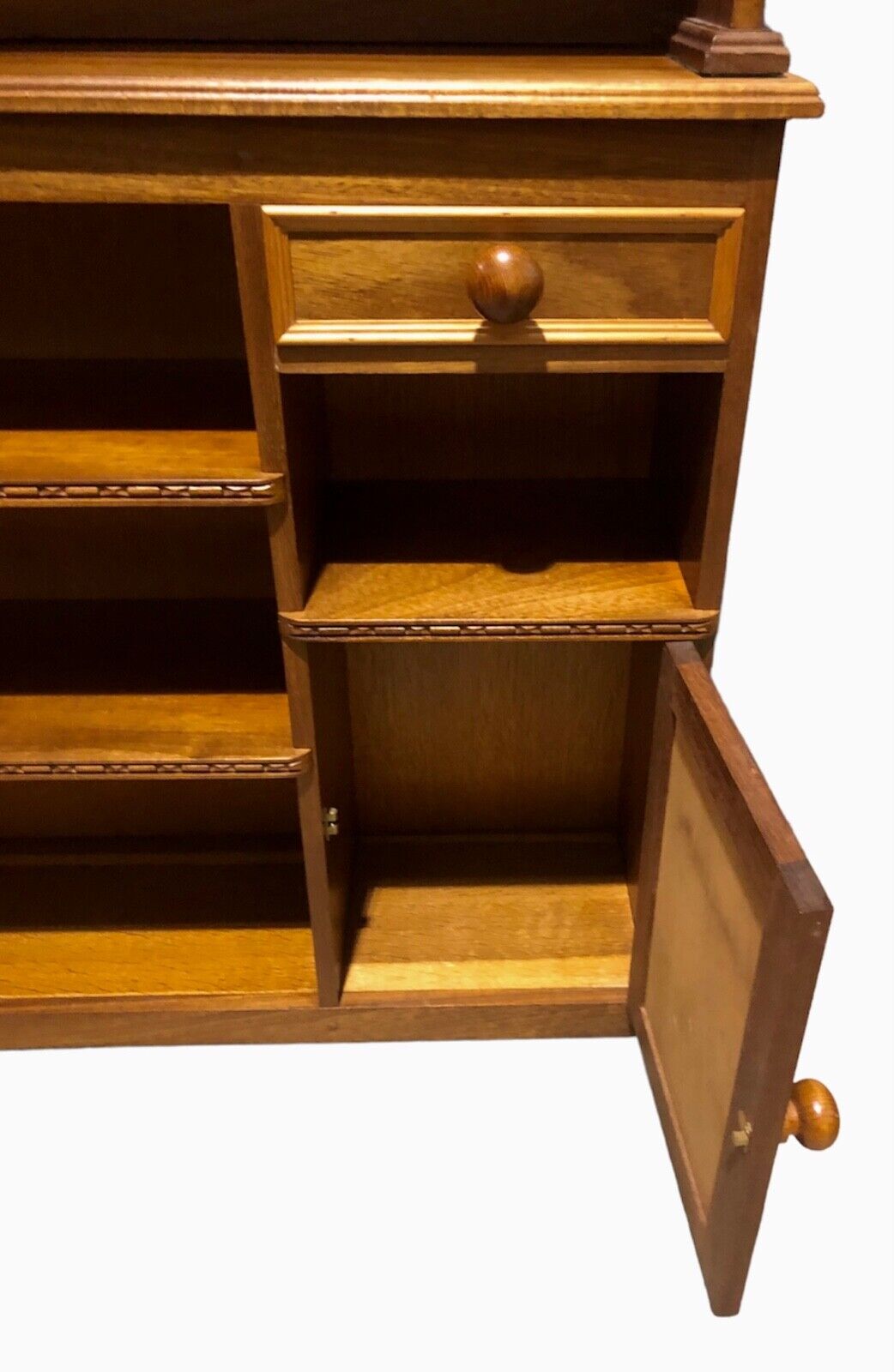 000886....Unique Vintage Walnut Bookcase Storage Unit( sold )