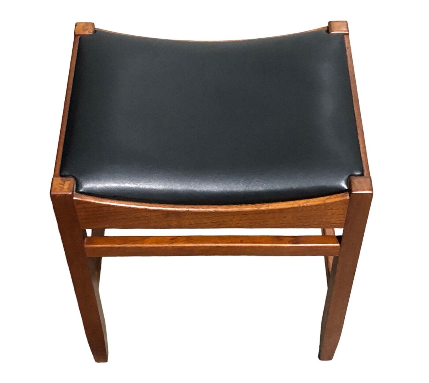 000873....Handsome Pair Of Retro Teak Stools ( sold )