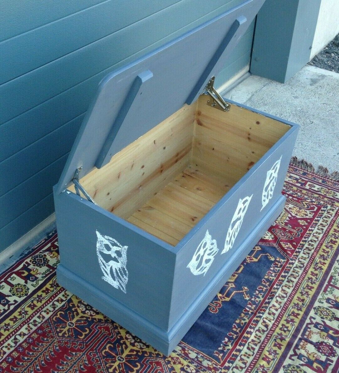 220.....Solid Pine Upcycled Blanket Chest / Upcycled Storage Chest ( SOLD )
