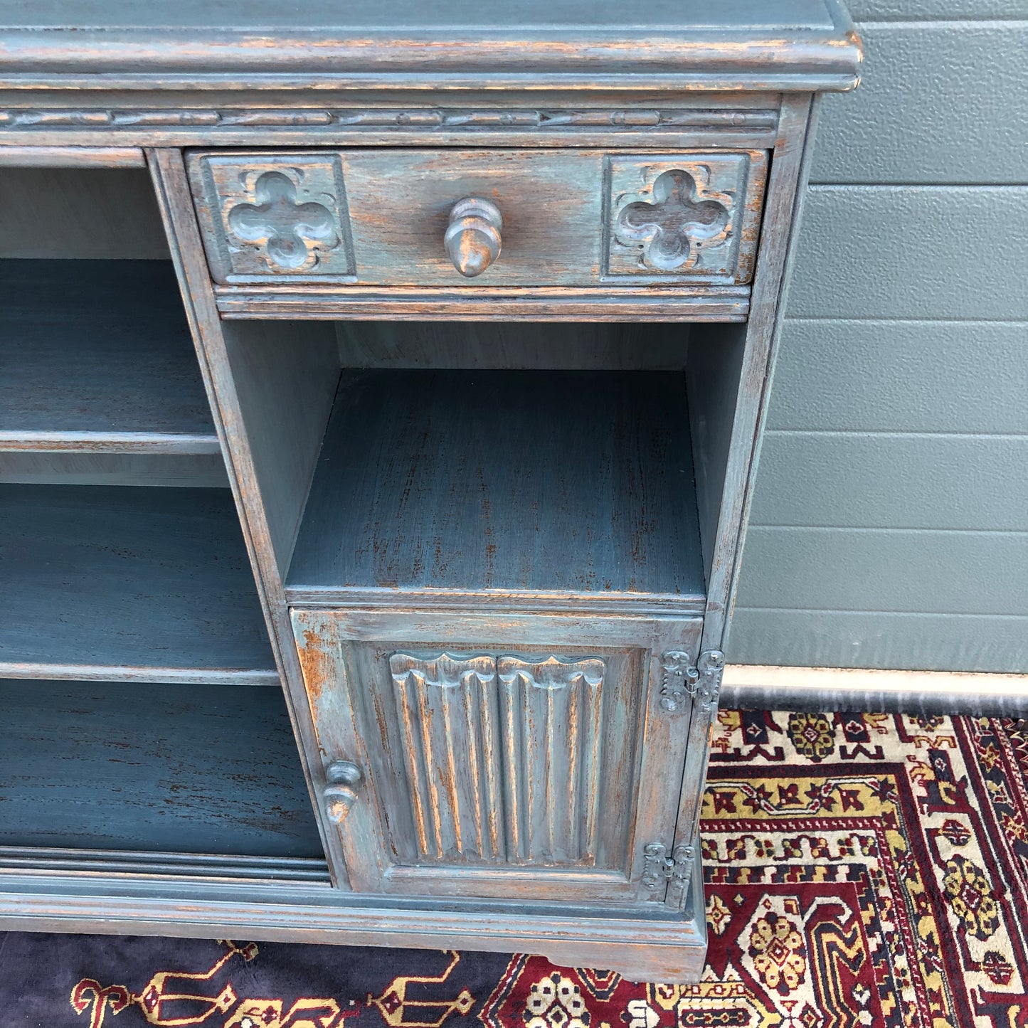Vintage Old Charm Bookcase / Refinished Woods Bros Side Cabinet ( SOLD )