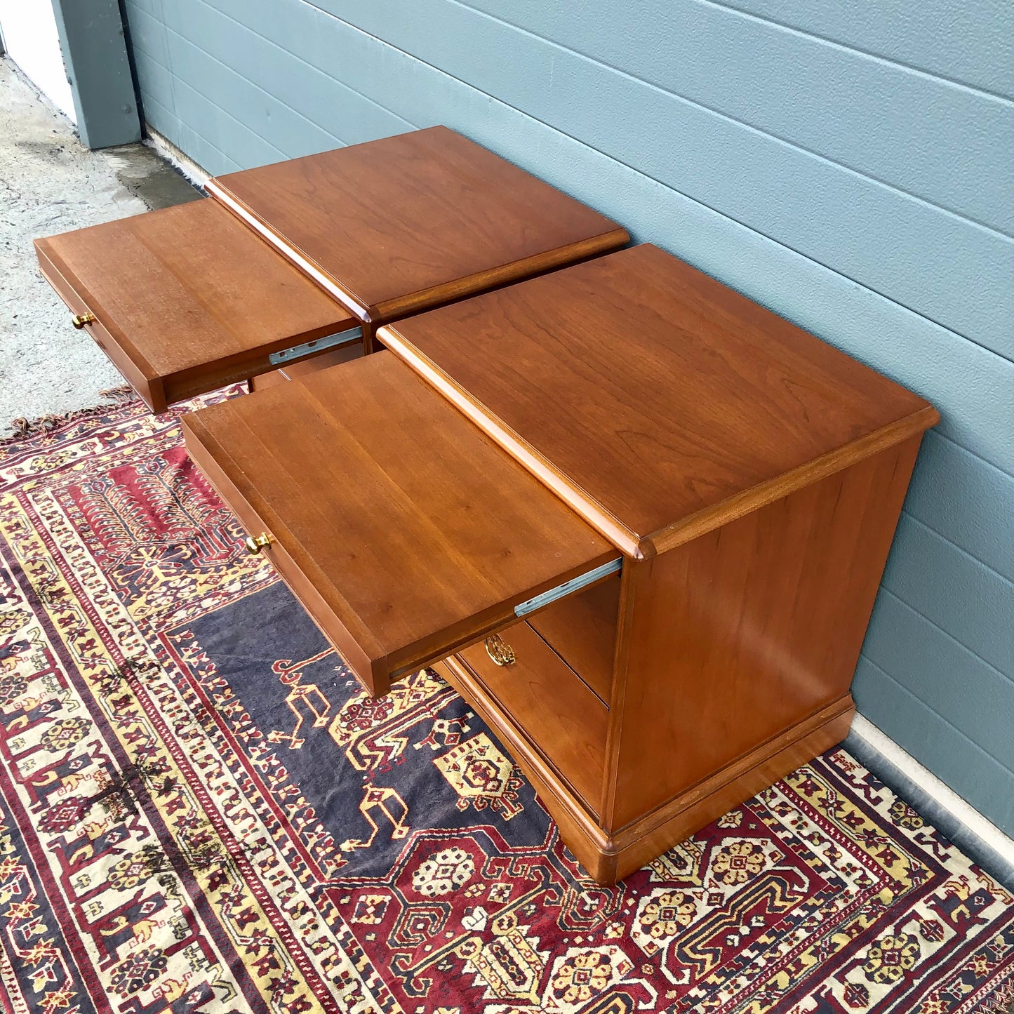 Pair Of Stag Bedside Chests / Stag Bedside Cabinets ( SOLD )