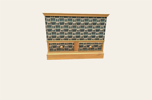 015.....Upcycled Pine Storage Chest With Two Drawers