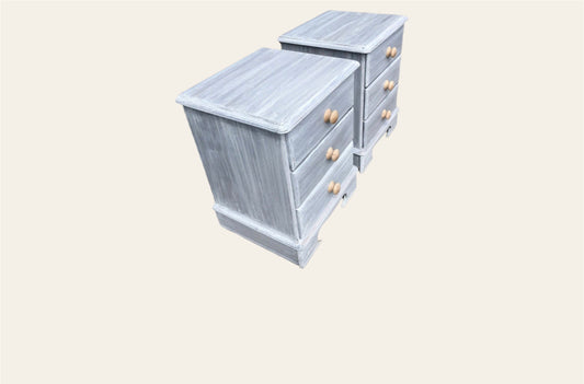 109.....A Pair Of Refinished Pine Bedside Chests ( sold )
