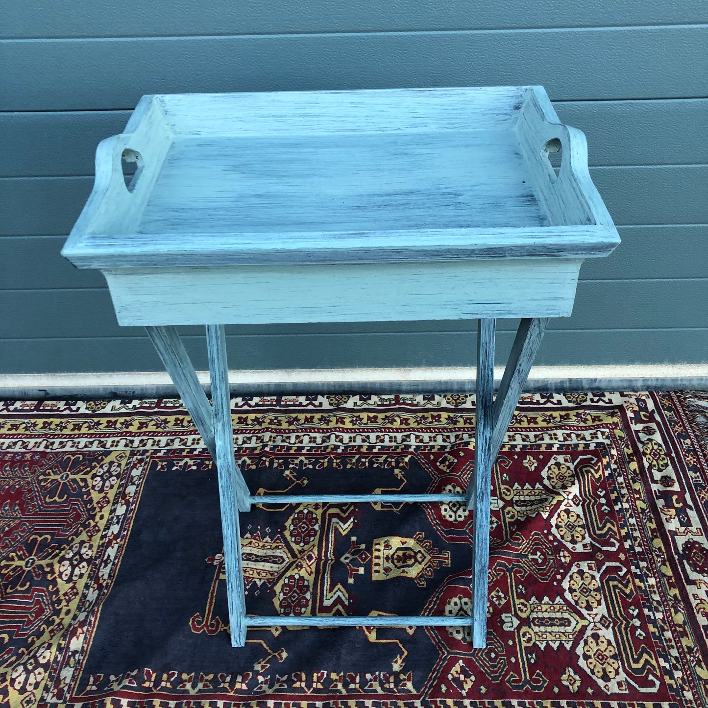 Vintage Butlers Tray On Stand / Shabby Chic Butlers Tray ( SOLD )