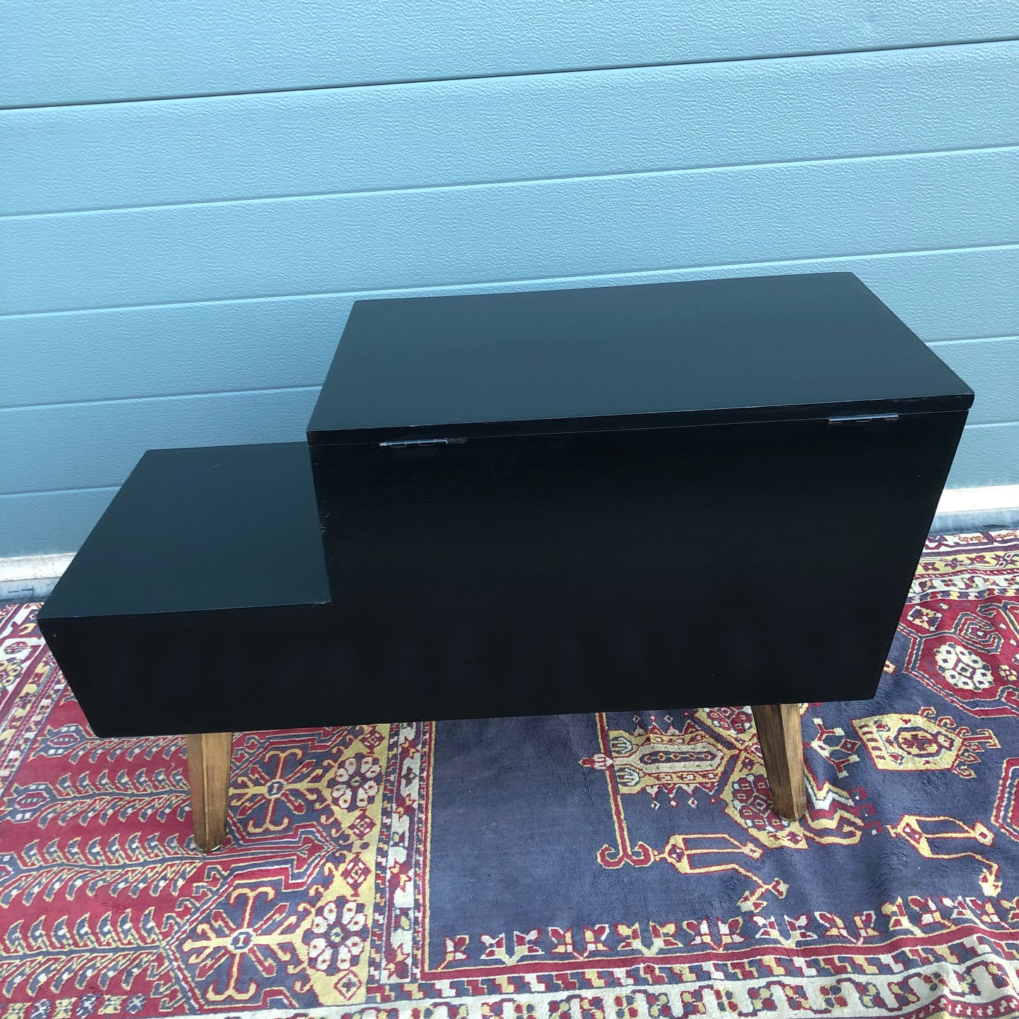 Stylish Retro Workbox / Upcycled Mid Century Sewing Box ( SOLD )