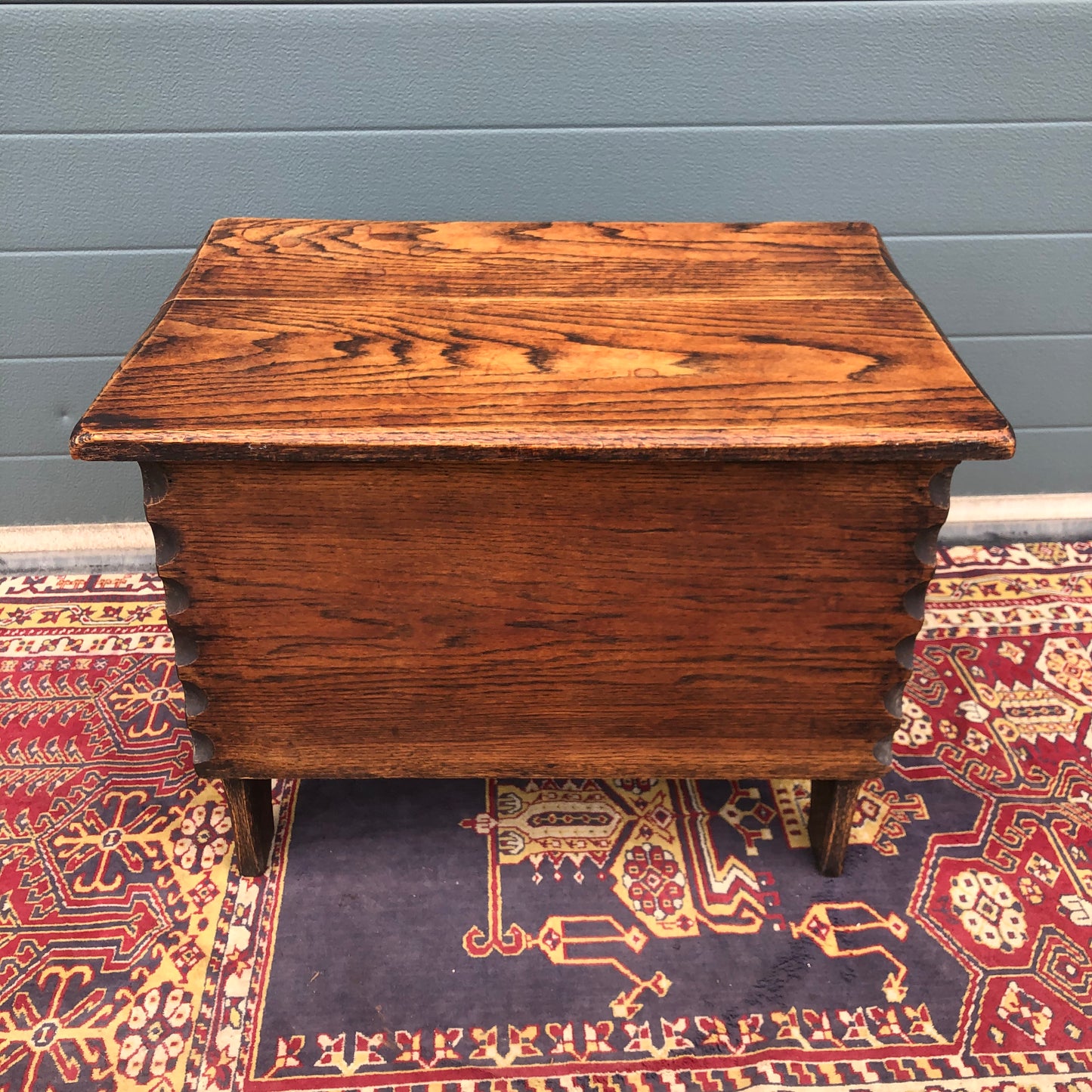 Gorgeous Carved Oak Small Chest / Vintage Carved Box ( SOLD )
