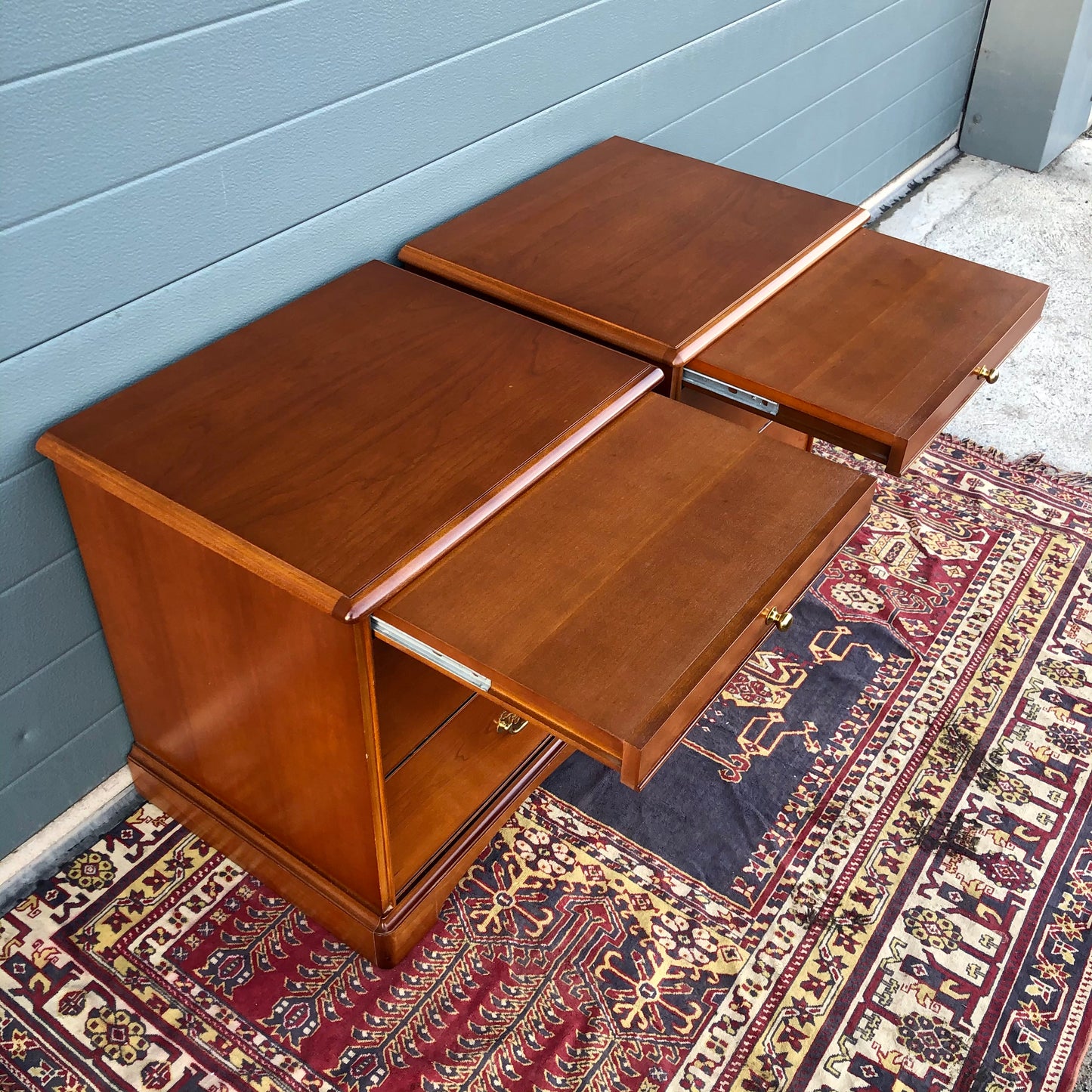Pair Of Stag Bedside Chests / Stag Bedside Cabinets ( SOLD )