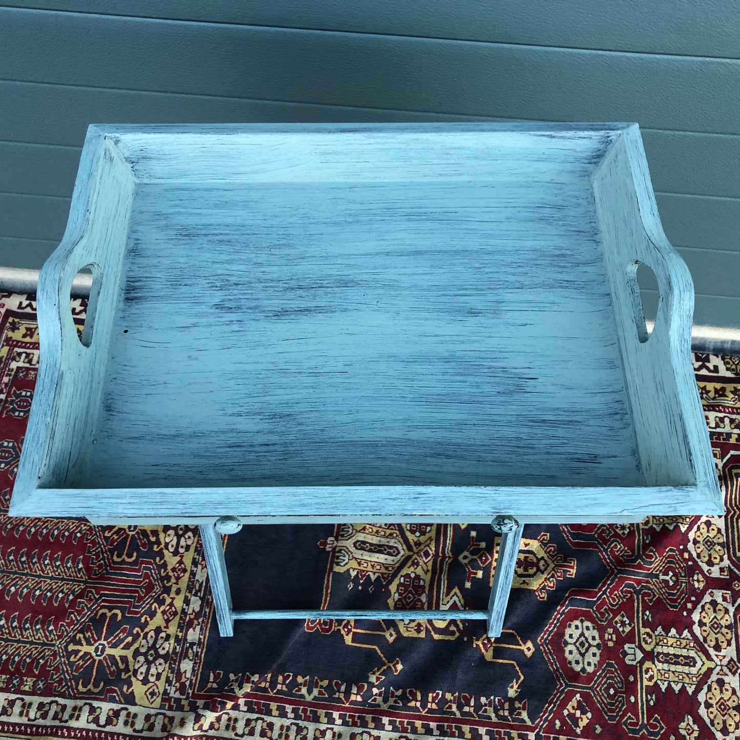 Vintage Butlers Tray On Stand / Shabby Chic Butlers Tray ( SOLD )