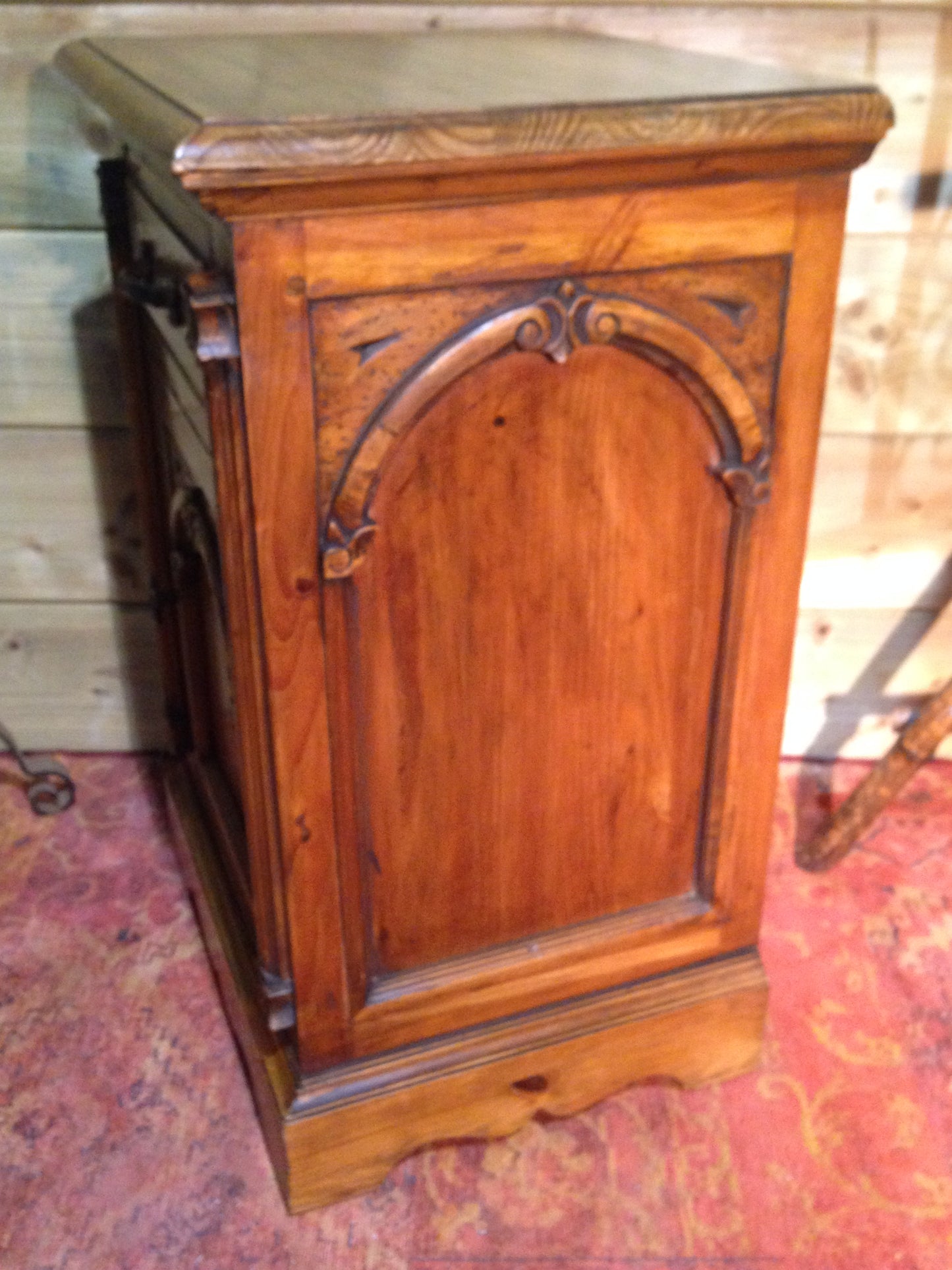 211.....Vintage Gothic Style Bedside Cabinet / Pine Bedside Table SOLD
