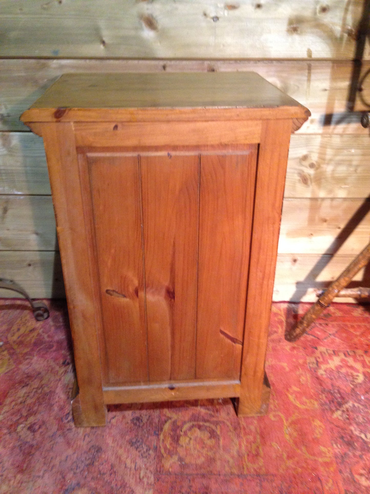211.....Vintage Gothic Style Bedside Cabinet / Pine Bedside Table SOLD