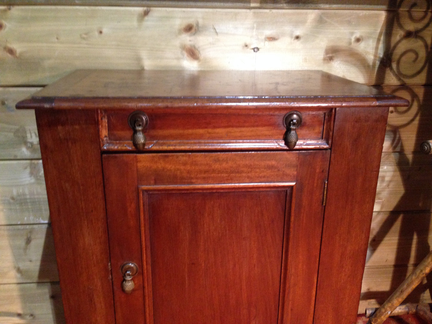 210.....Antique Mahogany Washstand / Large Bedside Cabinet
