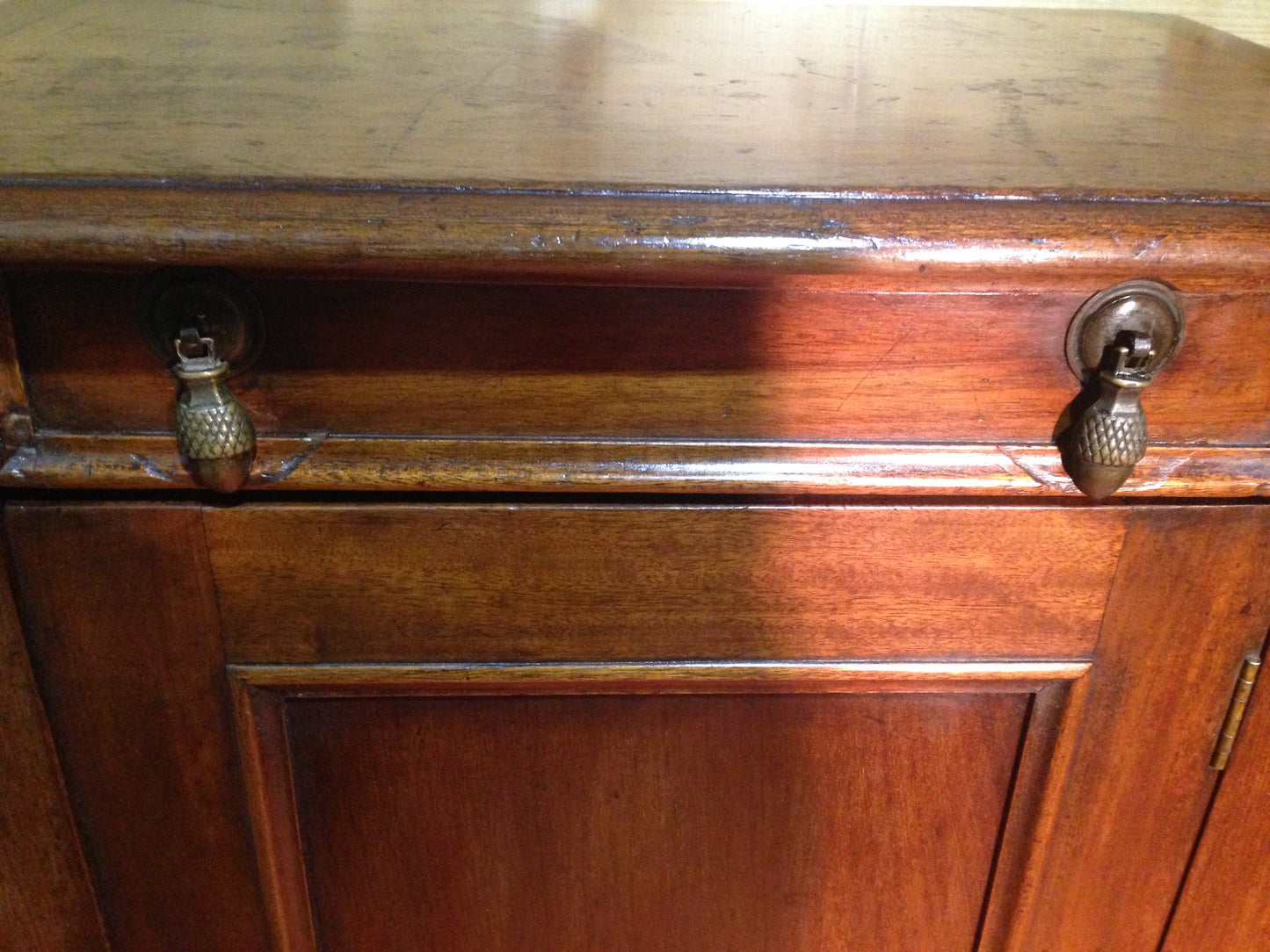 210.....Antique Mahogany Washstand / Large Bedside Cabinet