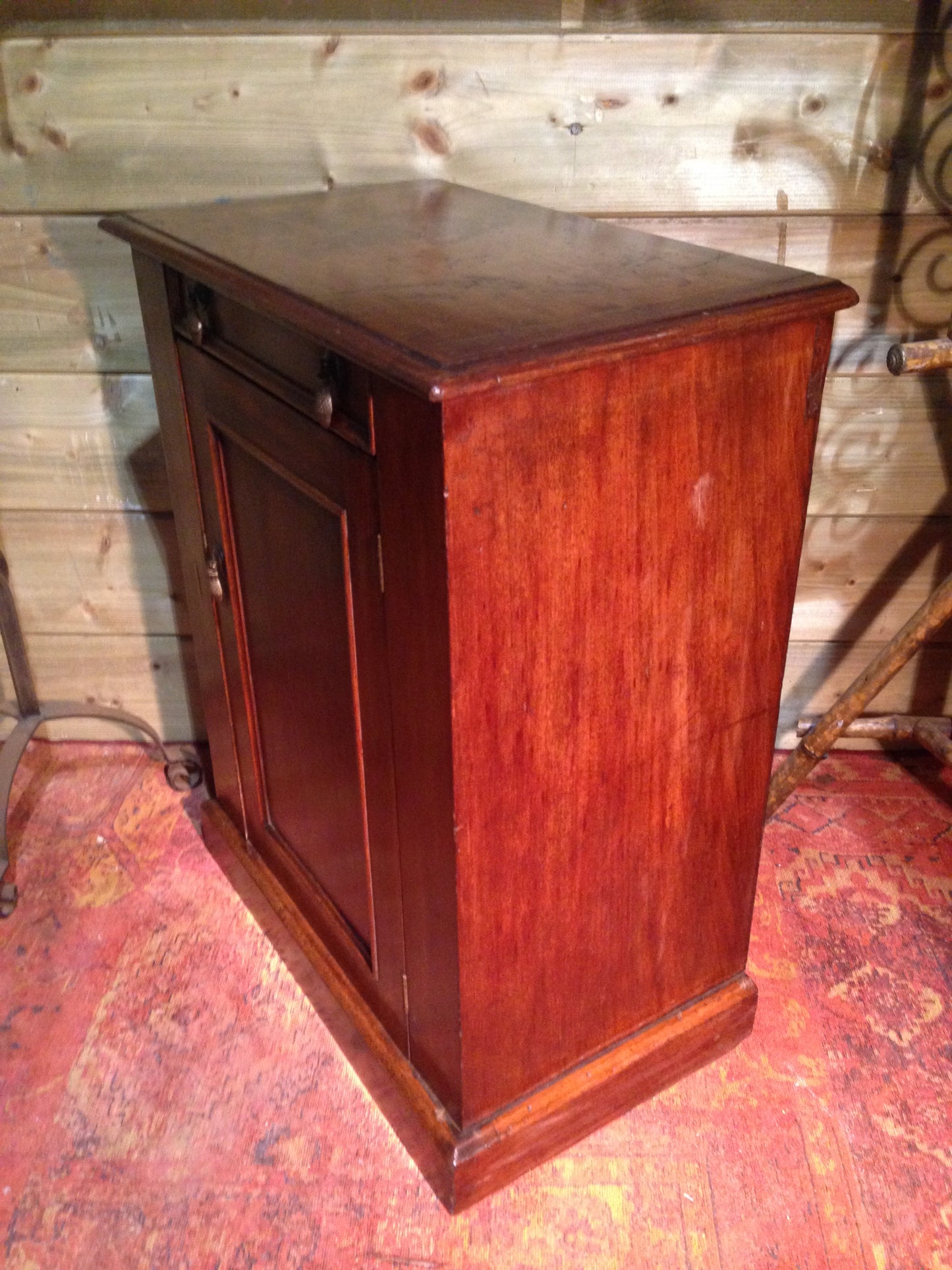 210.....Antique Mahogany Washstand / Large Bedside Cabinet