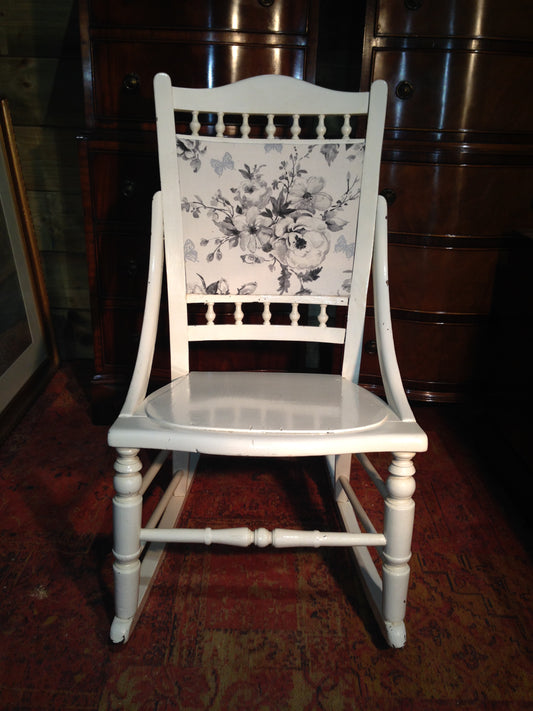 205.....Antique Rocking Chair / Upcycled Rocking Nursing Chair ( SOLD )