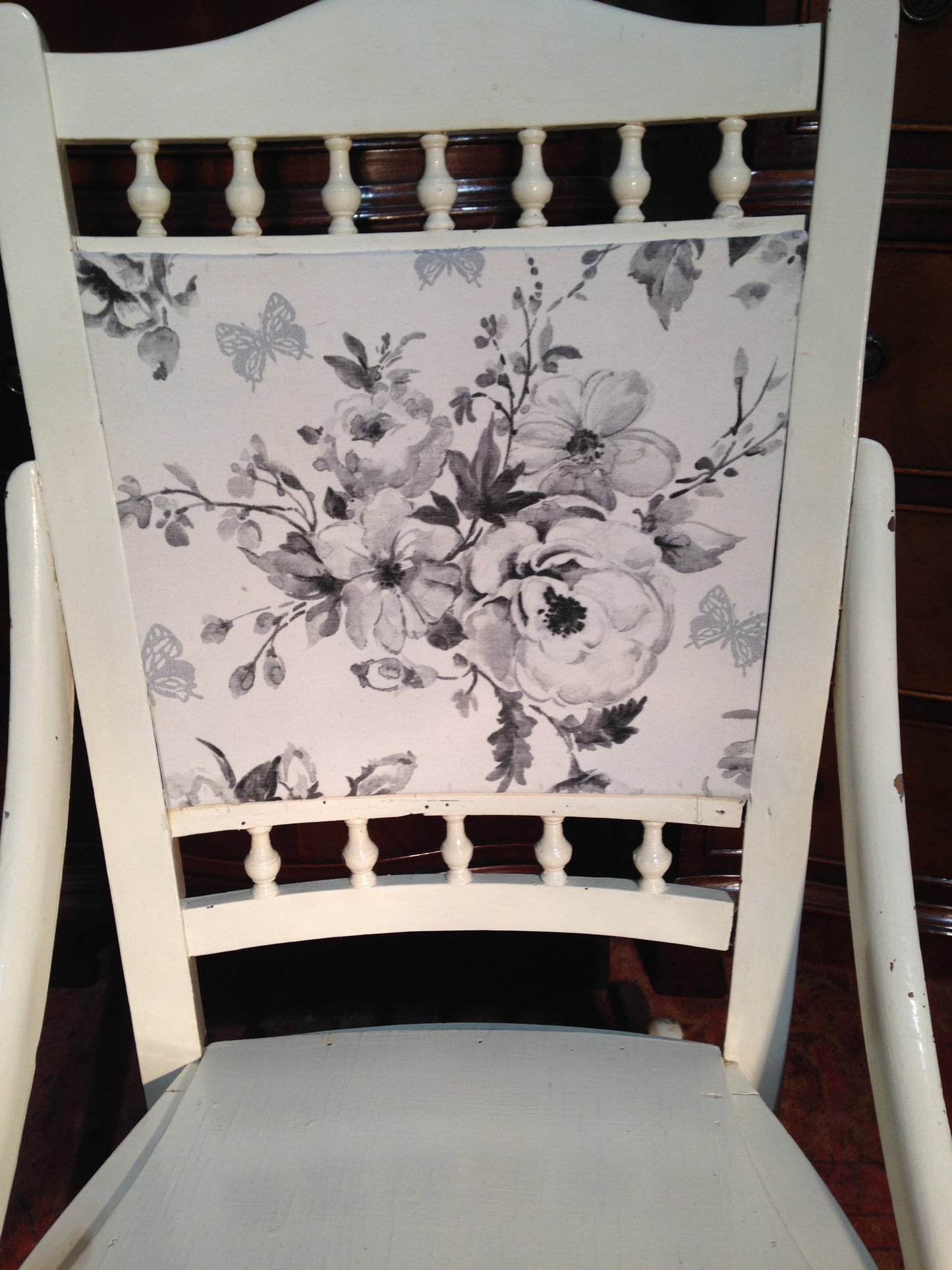 205.....Antique Rocking Chair / Upcycled Rocking Nursing Chair ( SOLD )