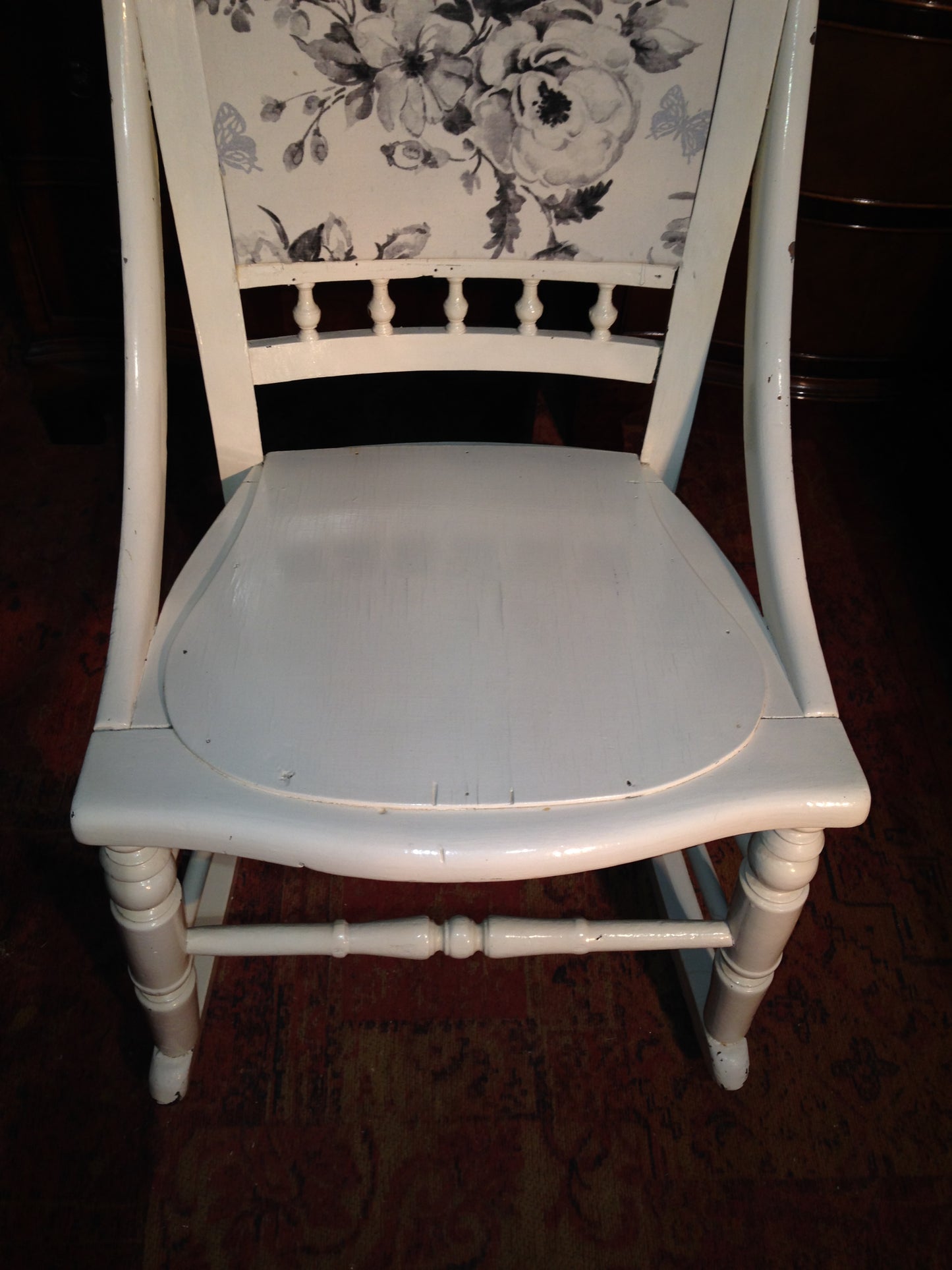 205.....Antique Rocking Chair / Upcycled Rocking Nursing Chair ( SOLD )