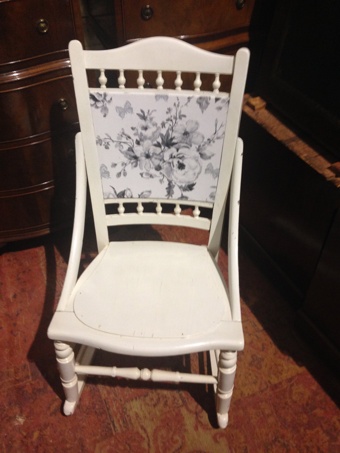 205.....Antique Rocking Chair / Upcycled Rocking Nursing Chair ( SOLD )