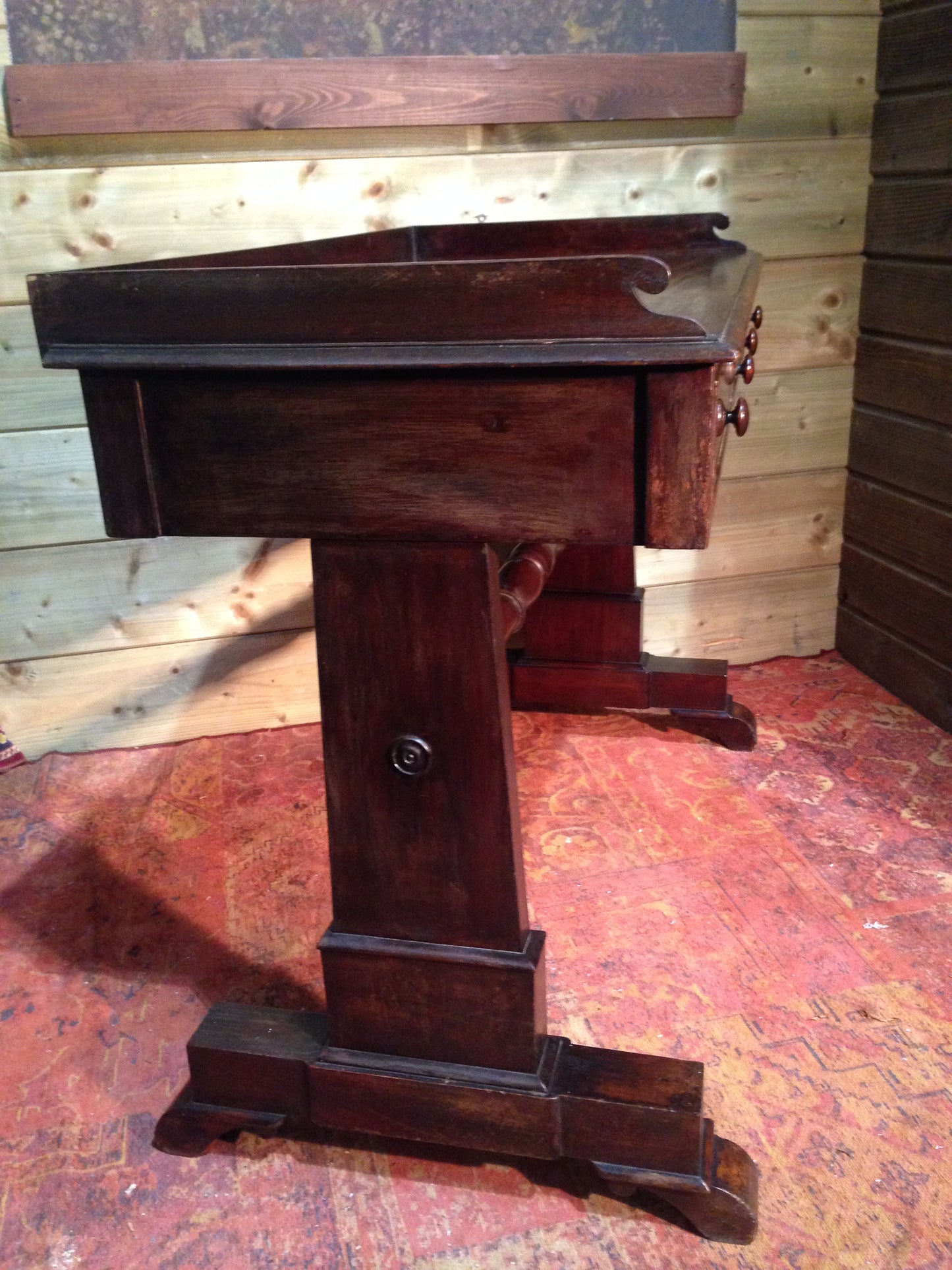 202.....Antique William Iv Mahogany Writing Table / Antique Hall Table ( SOLD )