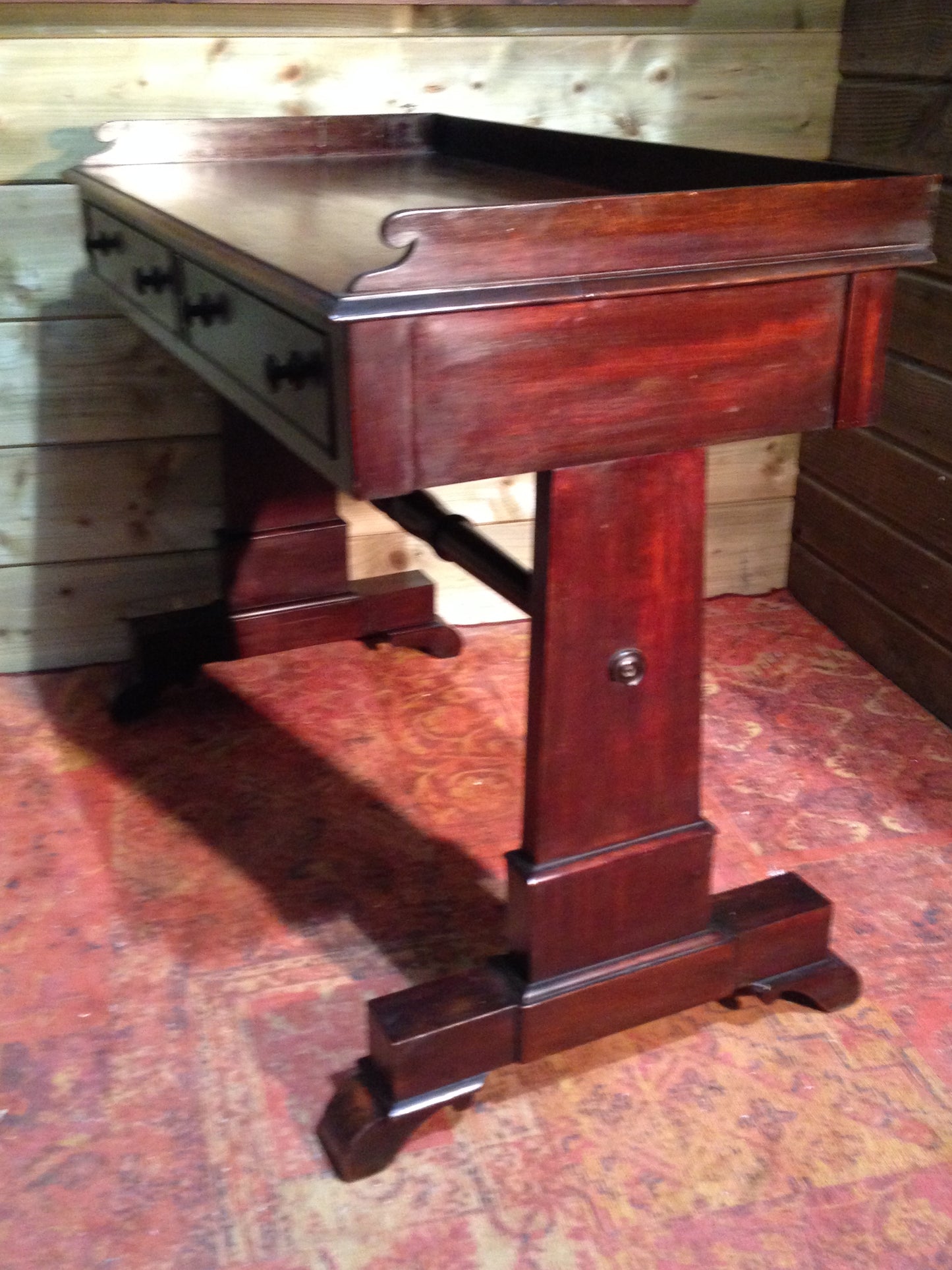 202.....Antique William Iv Mahogany Writing Table / Antique Hall Table ( SOLD )