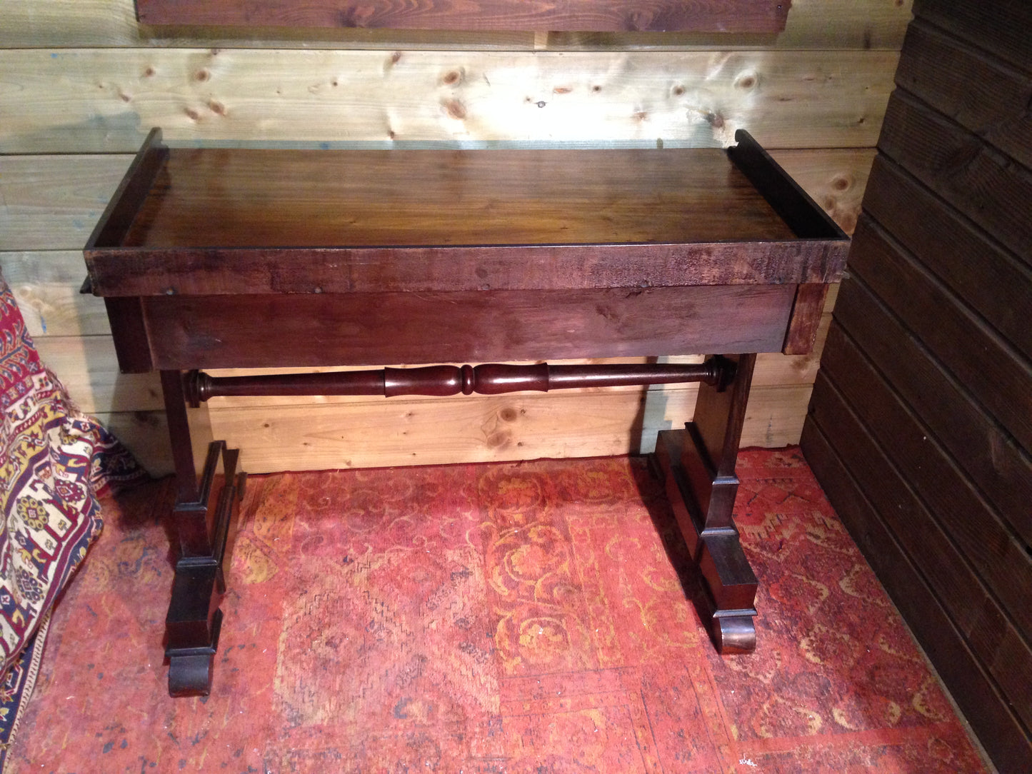 202.....Antique William Iv Mahogany Writing Table / Antique Hall Table ( SOLD )