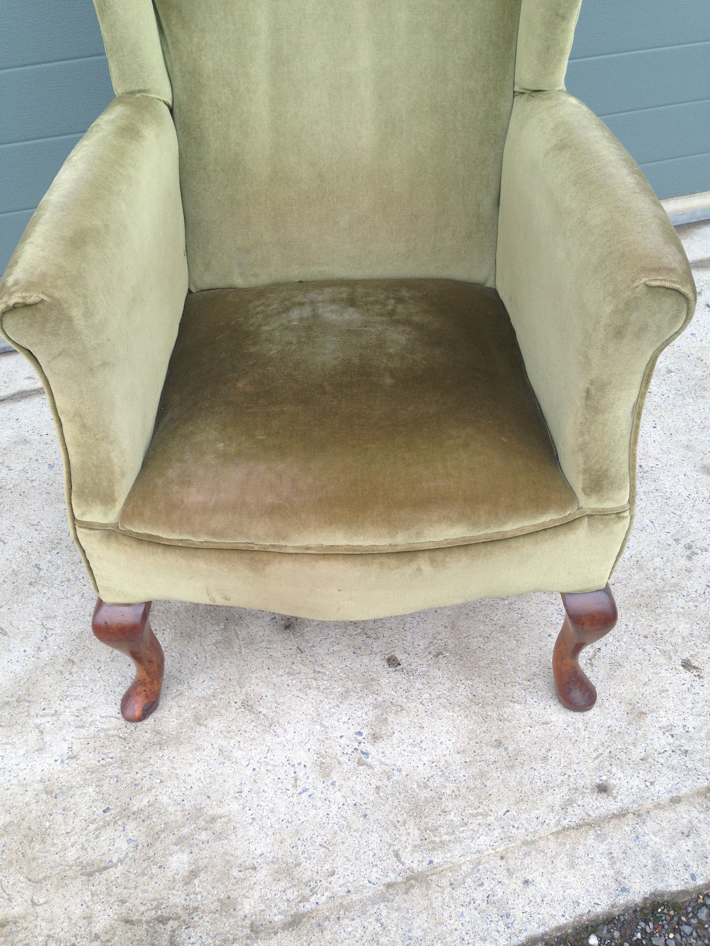 Vintage Wing Armchair / Vintage Library Chair