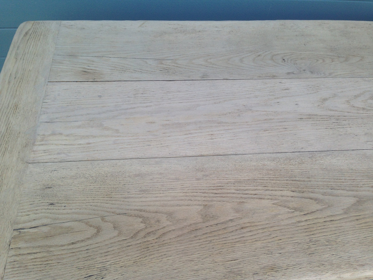 207.....Stunning Vintage Large Oak Top Dining Table / Scrub Top Farmhouse Table ( SOLD )