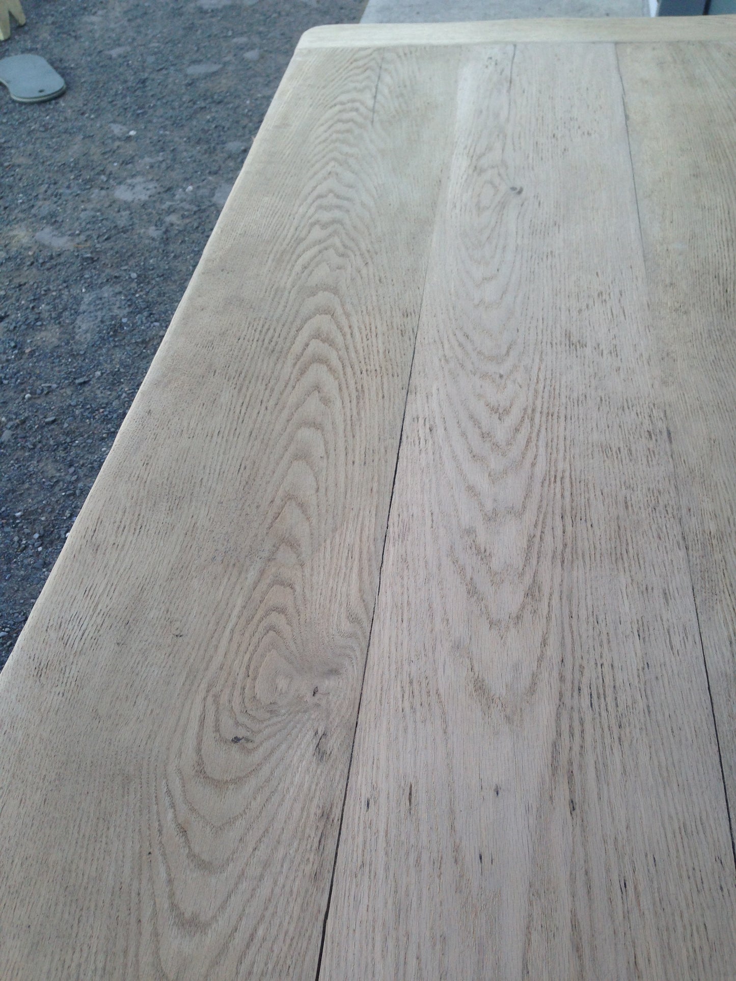 207.....Stunning Vintage Large Oak Top Dining Table / Scrub Top Farmhouse Table ( SOLD )