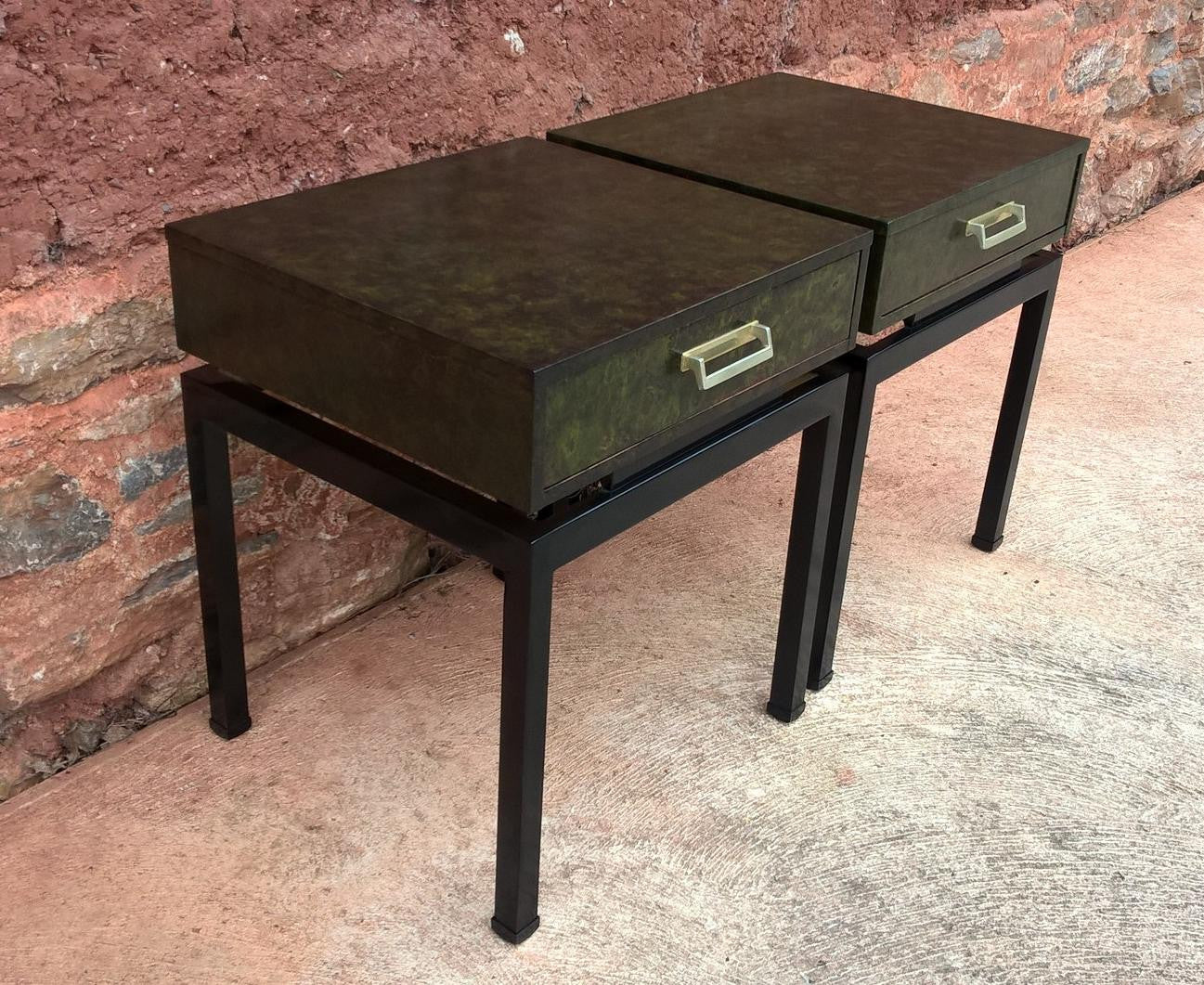 Rare Pair Of Limba G Plan Bedside Tables / Bedside Cabinets