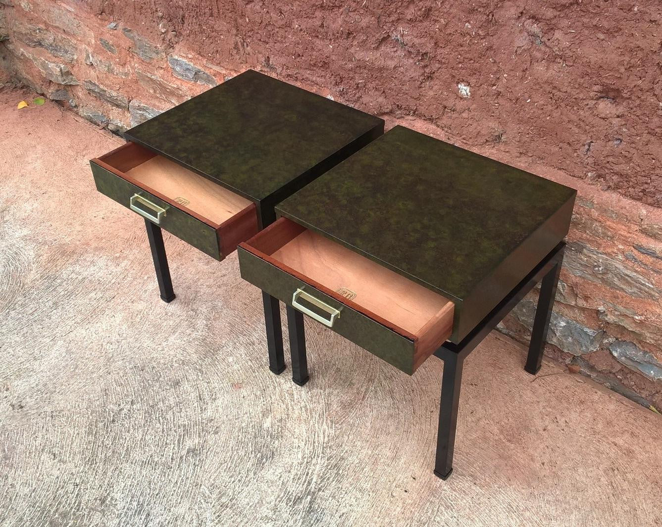 Rare Pair Of Limba G Plan Bedside Tables / Bedside Cabinets