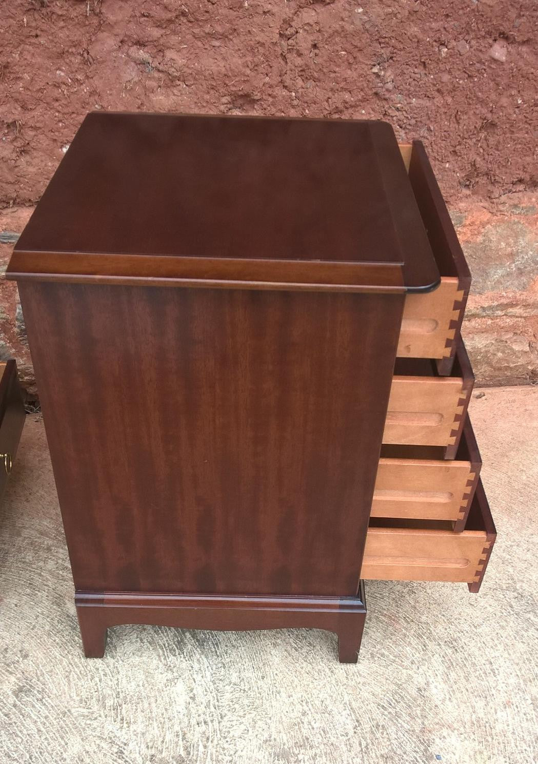 A Pair Of Vintage "Stag Minstrel" Bedside Chests