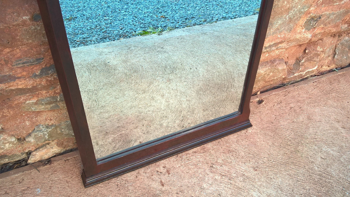 Carved Oak Mirror