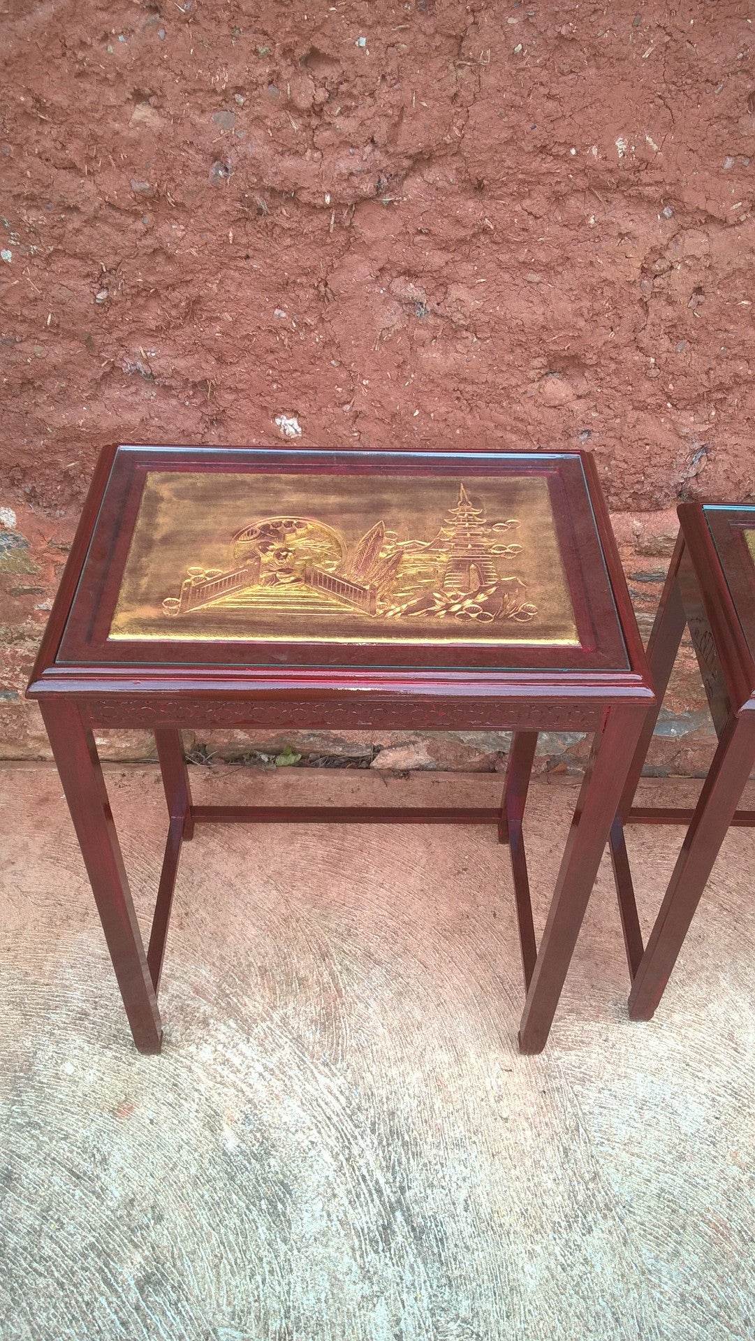 Gorgeous Oriental Nest Of 4 Tables