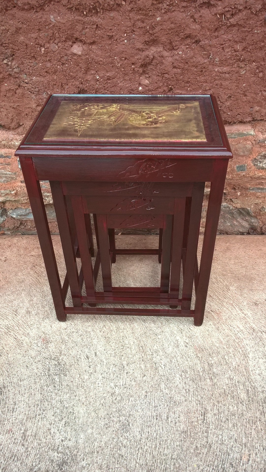 Gorgeous Oriental Nest Of 4 Tables