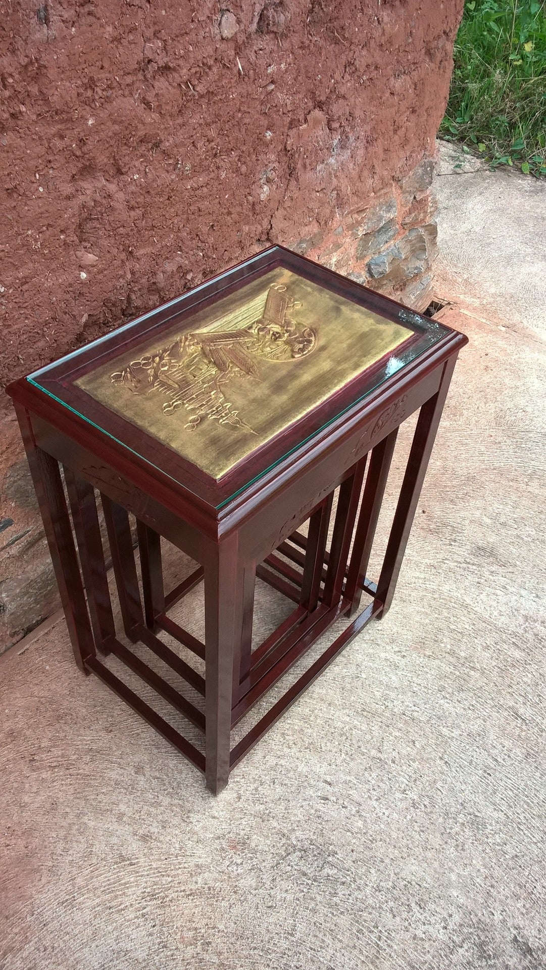 Gorgeous Oriental Nest Of 4 Tables