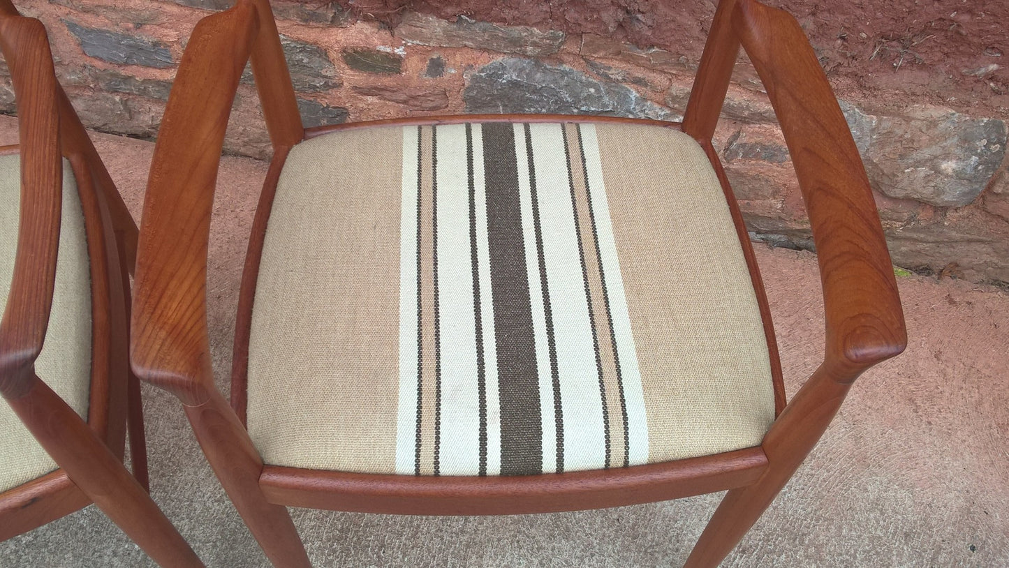 Pair Of Retro Danish Carver Chairs