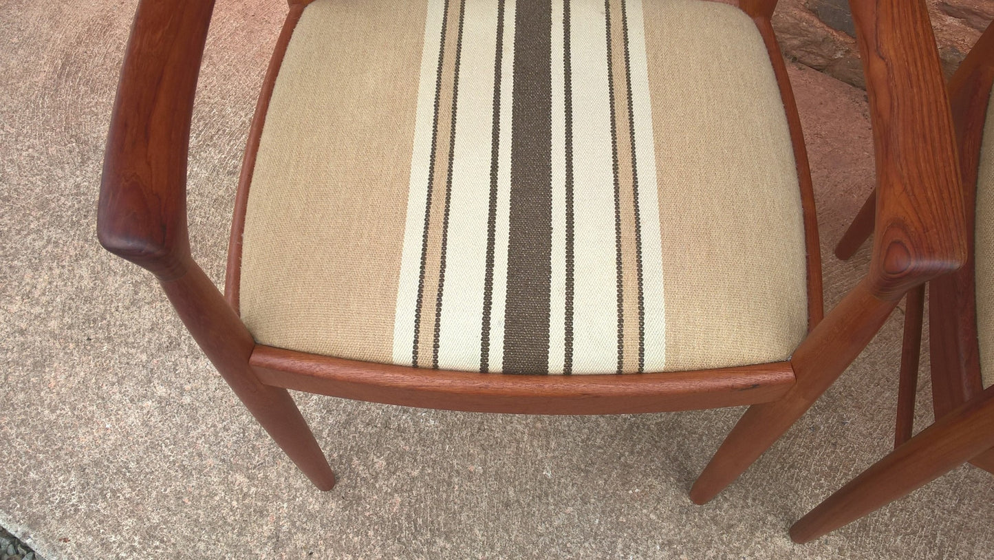 Pair Of Retro Danish Carver Chairs
