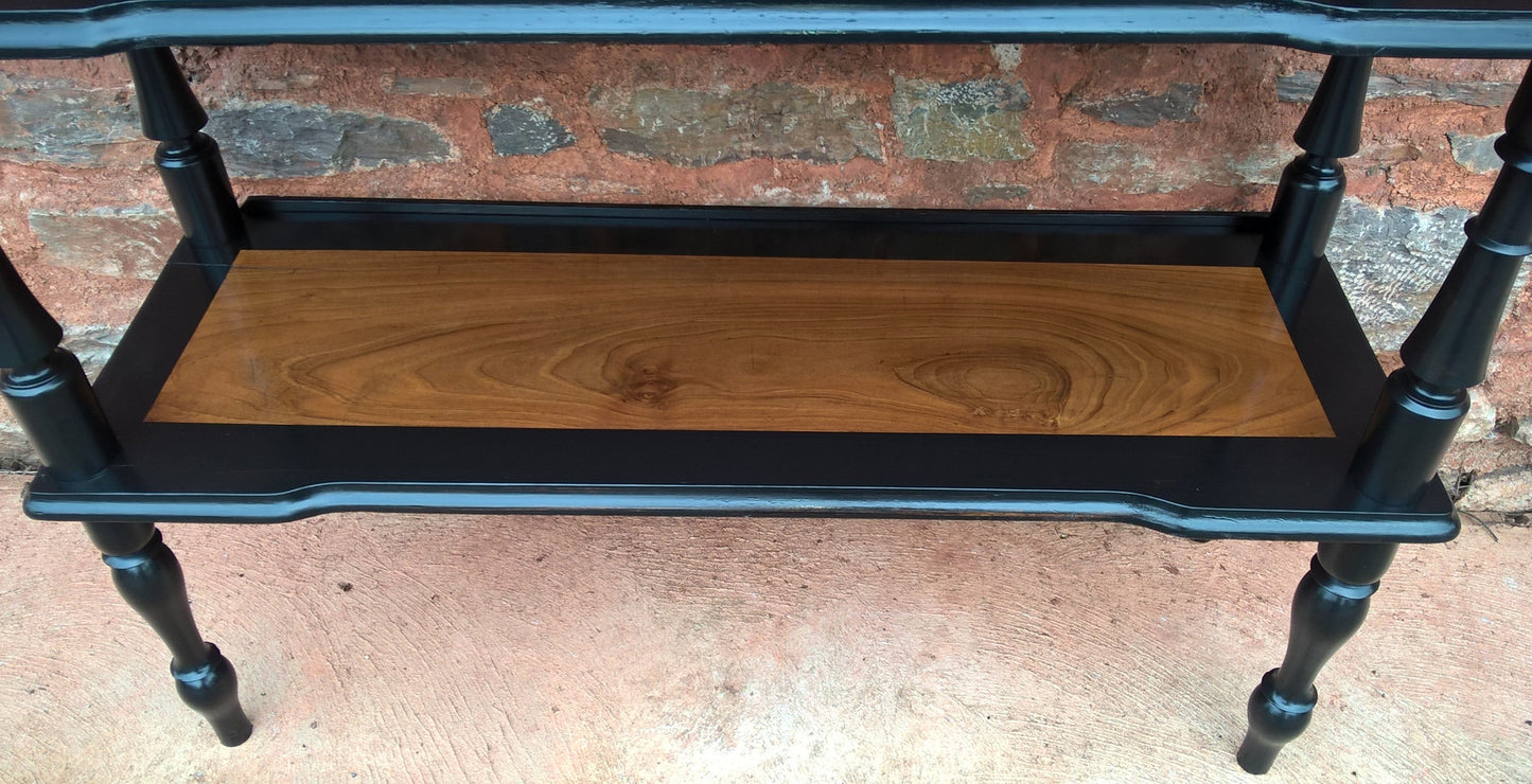 Antique Walnut Buffet Serving Table