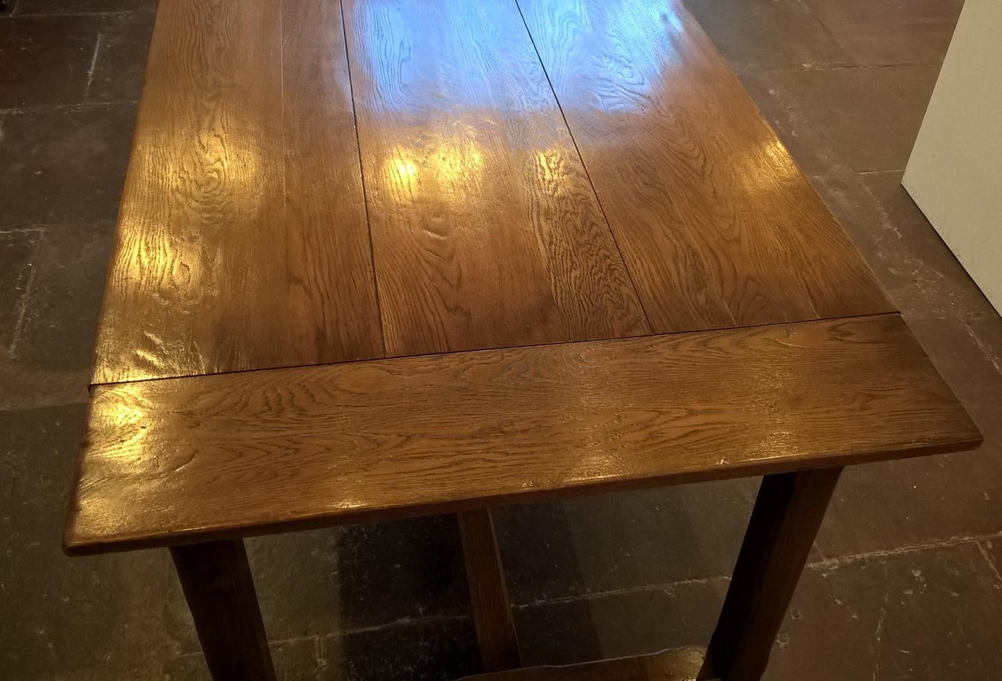 Vintage Solid Oak Refectory Table Arts And Crafts Style
