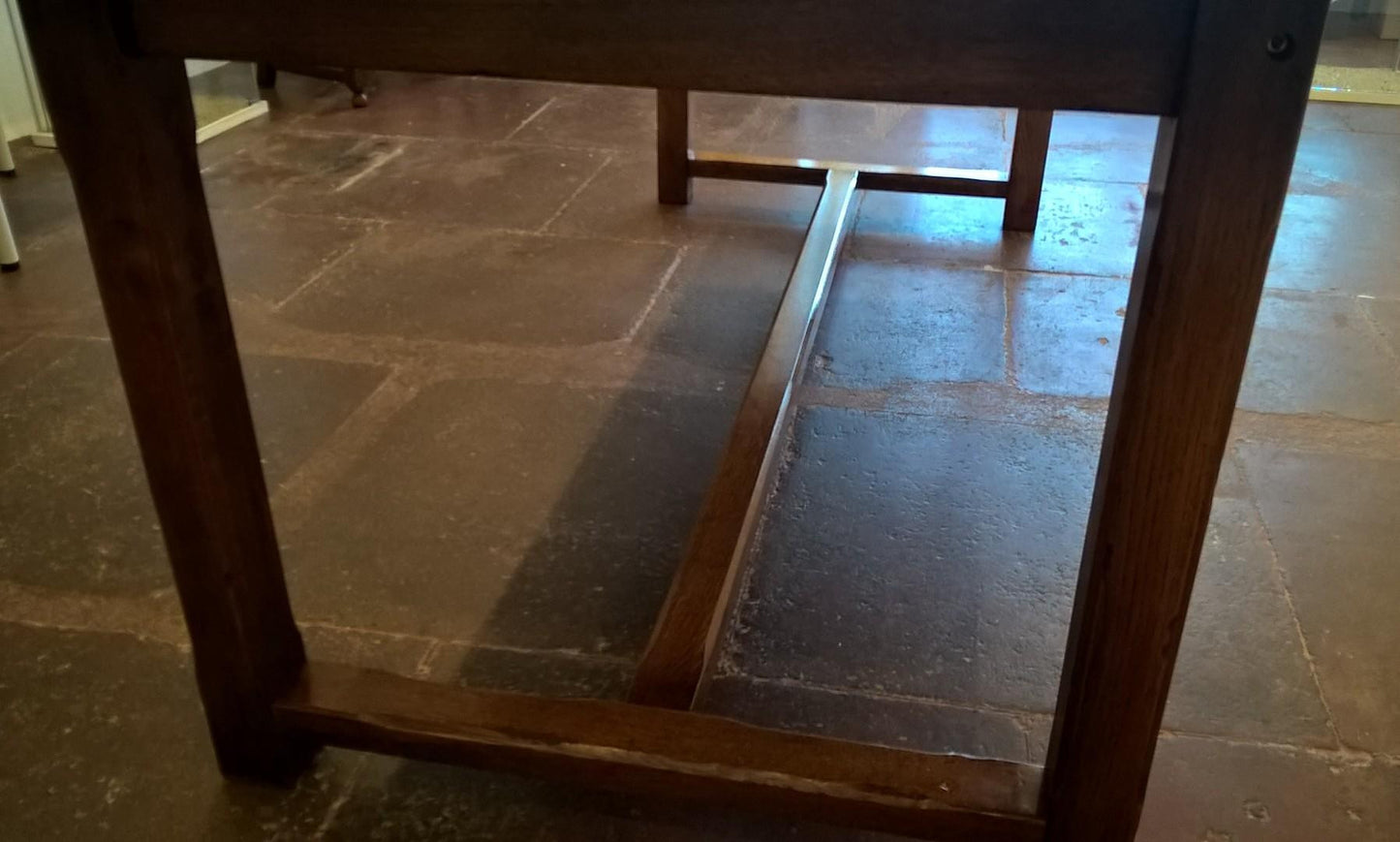 Vintage Solid Oak Refectory Table Arts And Crafts Style