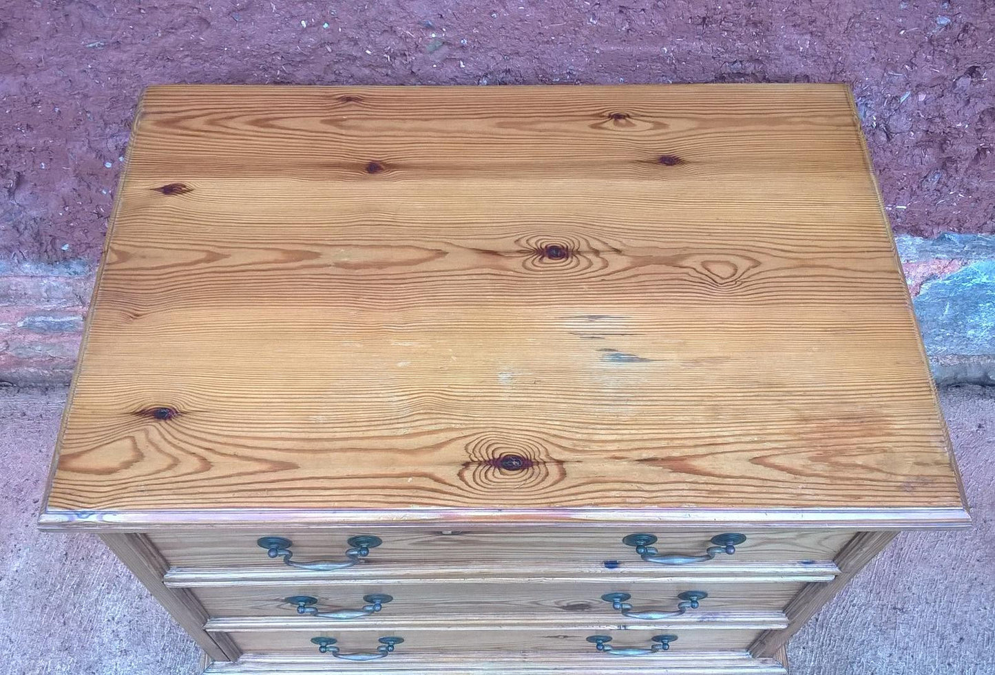 339.....Vintage Solid Pine Chest Of Drawers ( SOLD )